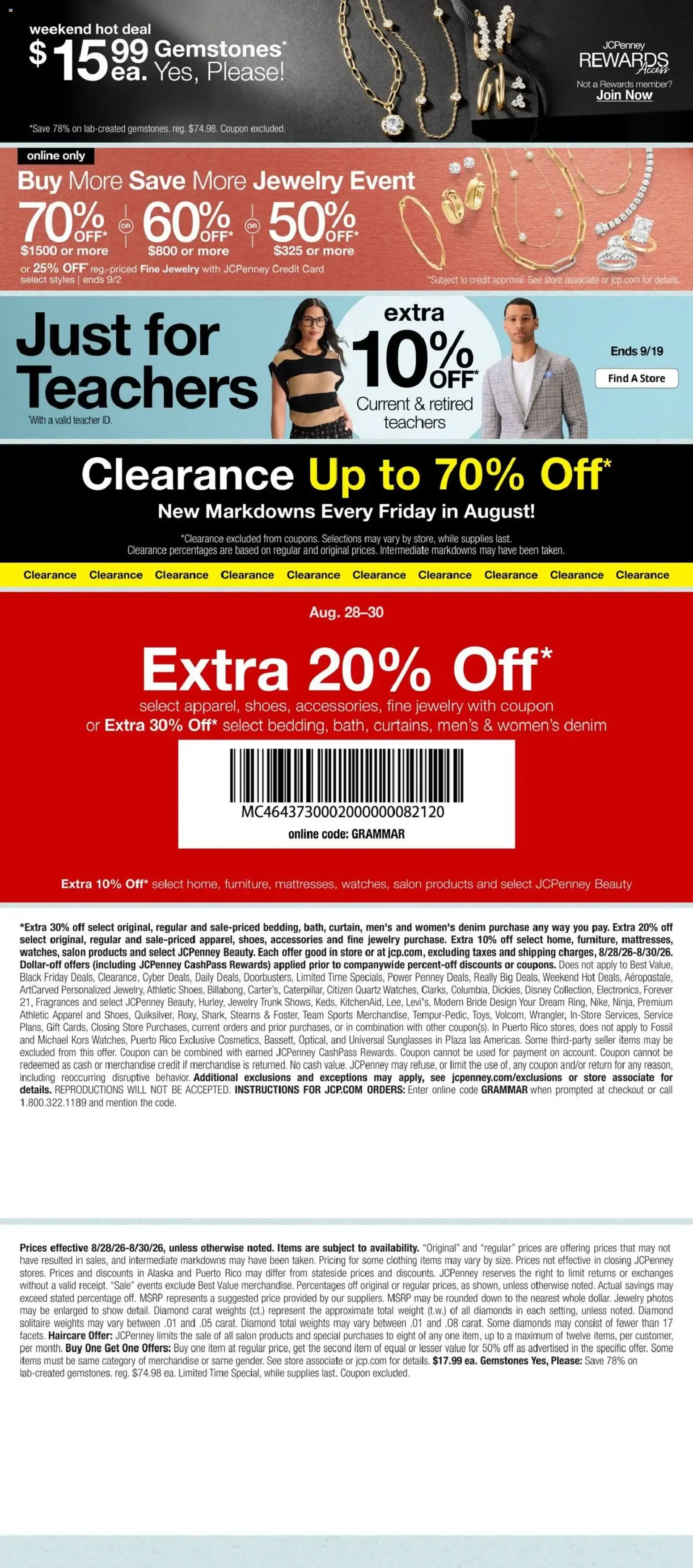 Weekly ad JCPenney Weekly Ad from 08/24/2026 - Flyer from August 28 to August 30 2026 - Page 6
