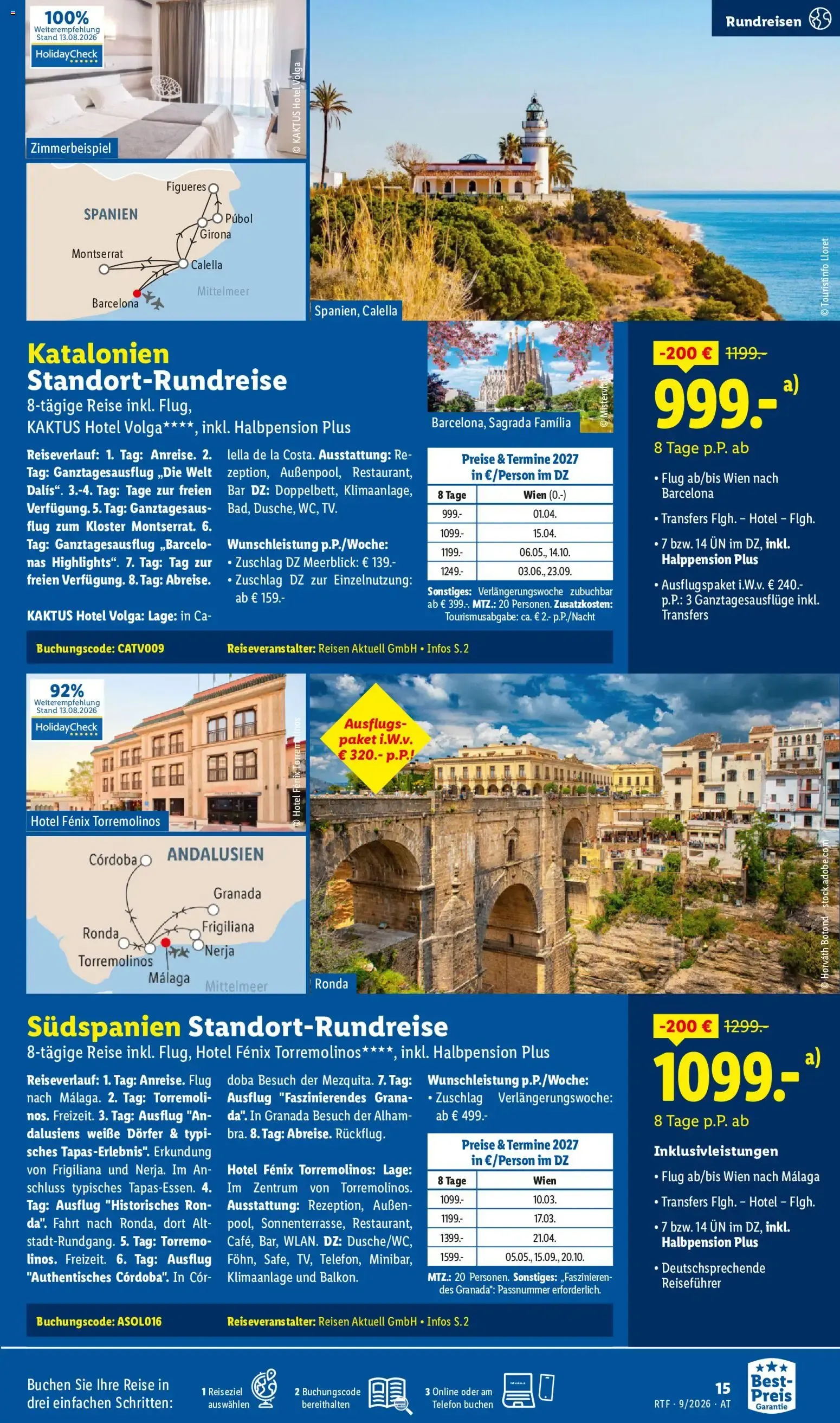 Traumurlaub zum Best-Preis buchen lohnt sich. von 12. September bis 15. Oktober 2026 - Flugblätt seite  15