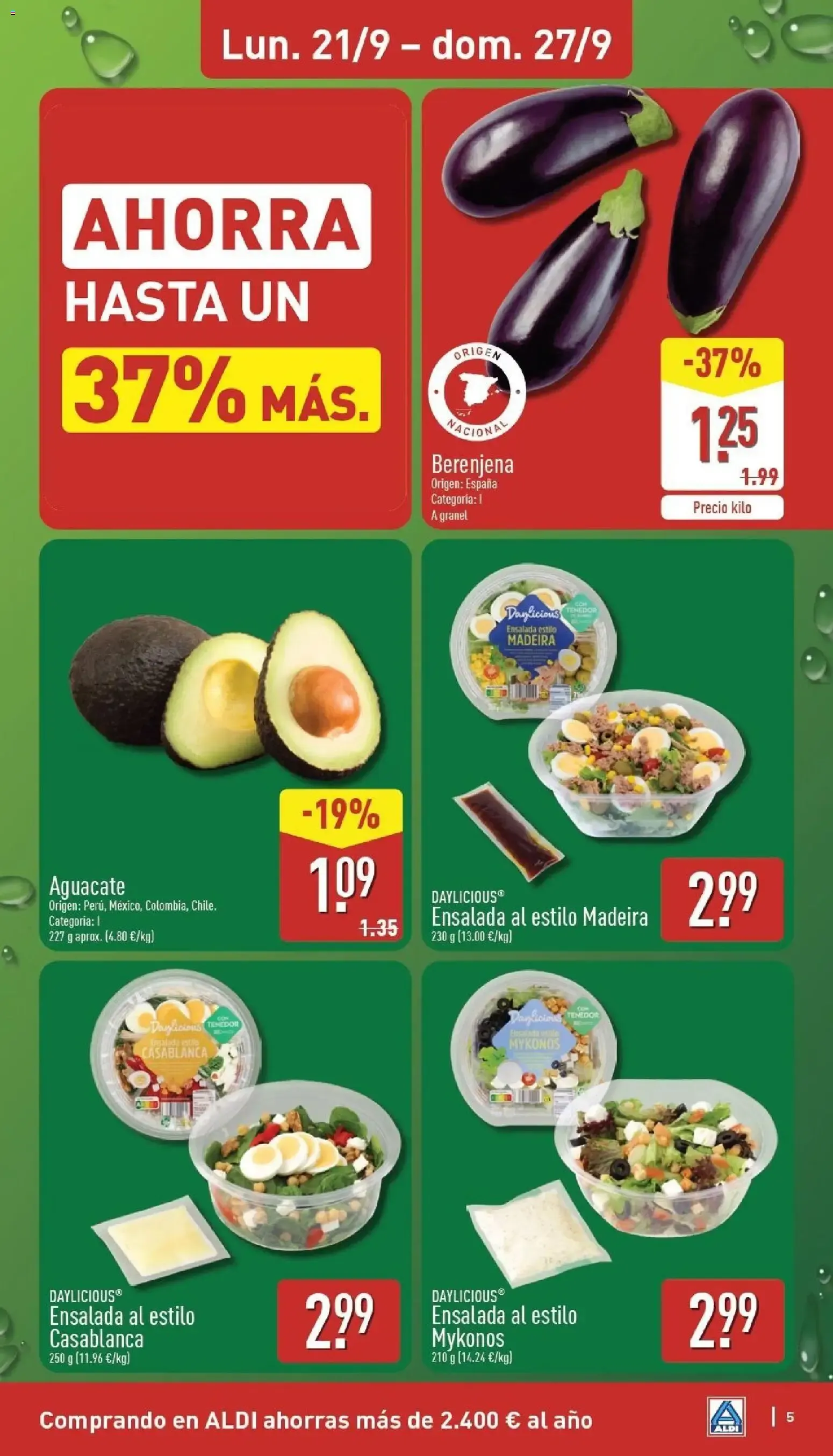 Catálogo de Aldi: Ahorra más de 2.400€ al año 21 de septiembre al 27 de septiembre 2026 - Página 5