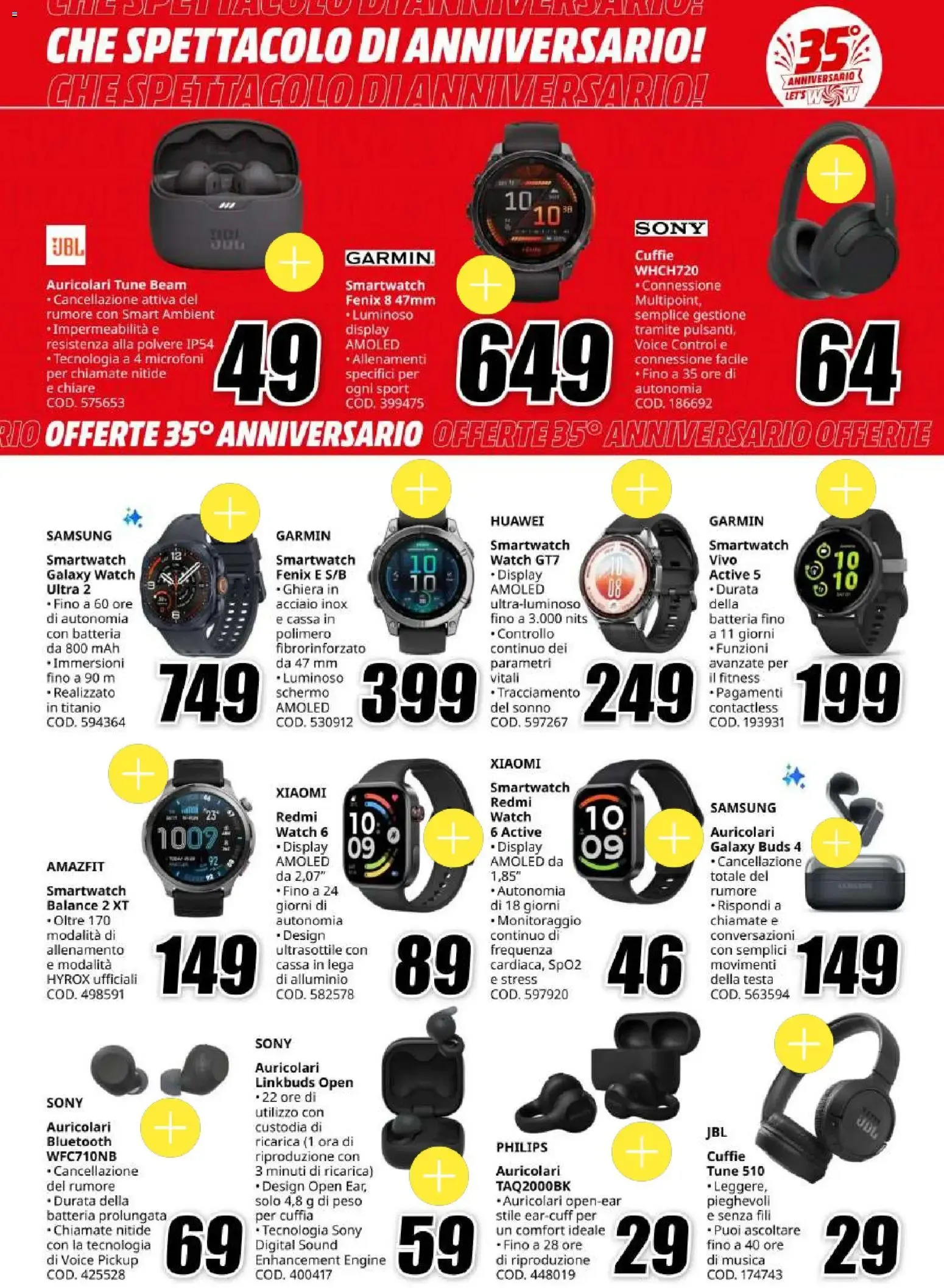 Media World: Che Spettacolo di Anniversario! 35 anni di offerte sul top della tecnologia da 14 settembre a 30 settembre di 2026 - Pagina del volantino 9