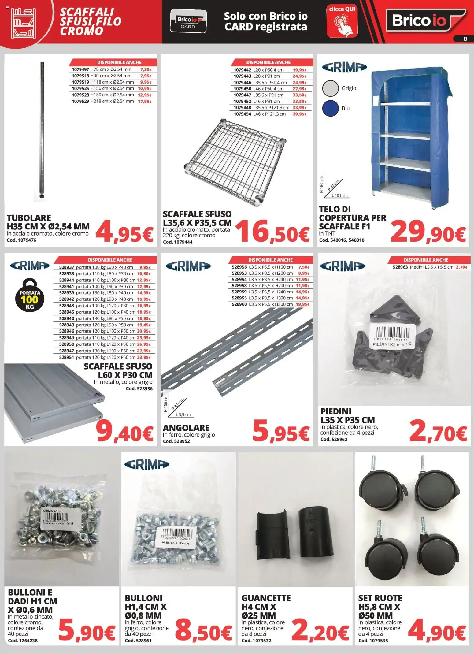 Nuovo Brico io volantino Sistemazione dal 28/09/2026 > offerte anteprima 🛍️ da 28 settembre a 2 novembre di 2026 - Pagina del volantino 8