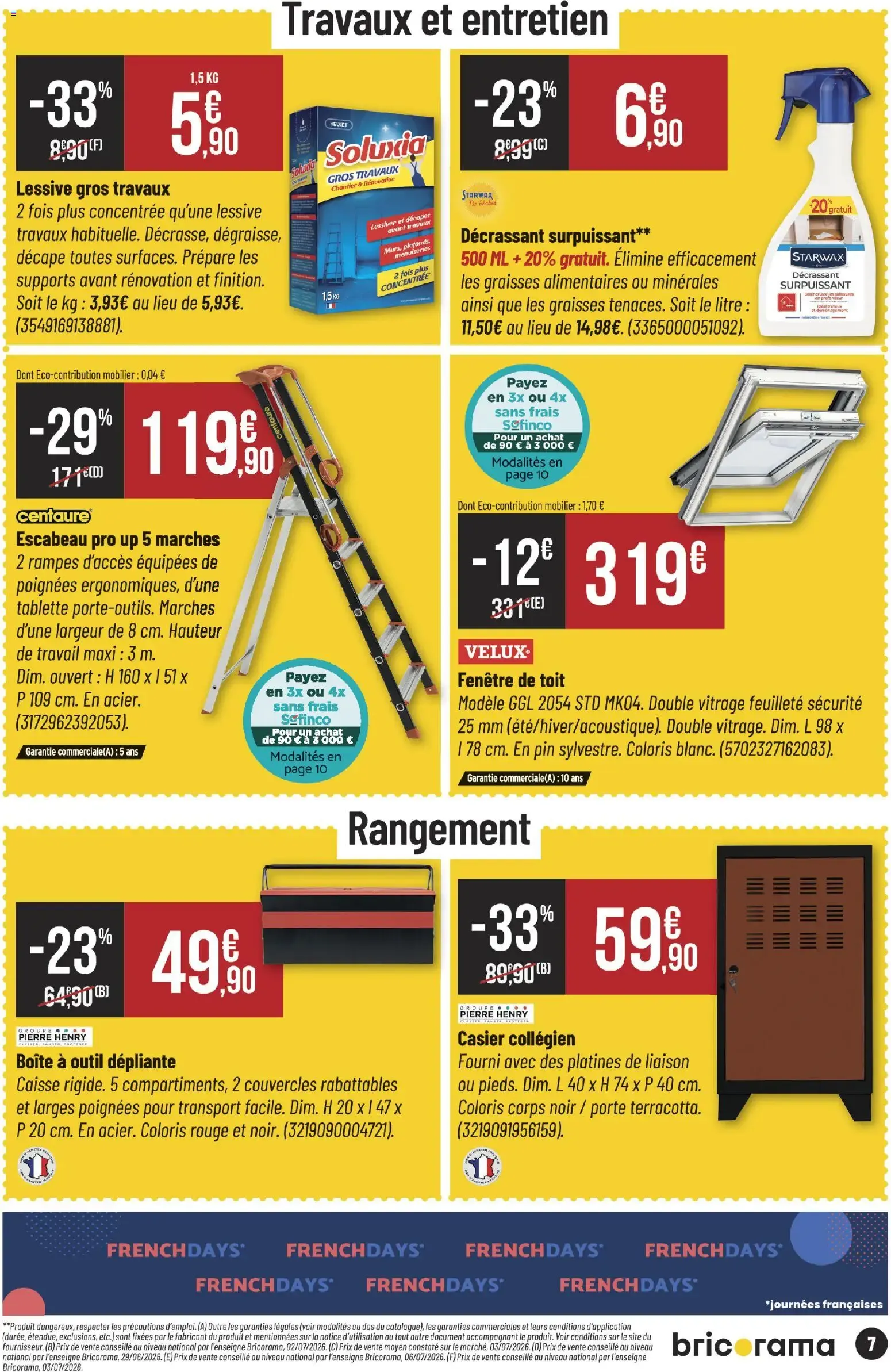Bricorama FRENCHDAYS du 23 septembre au 4 octobre 2026 - Catalogue page 7