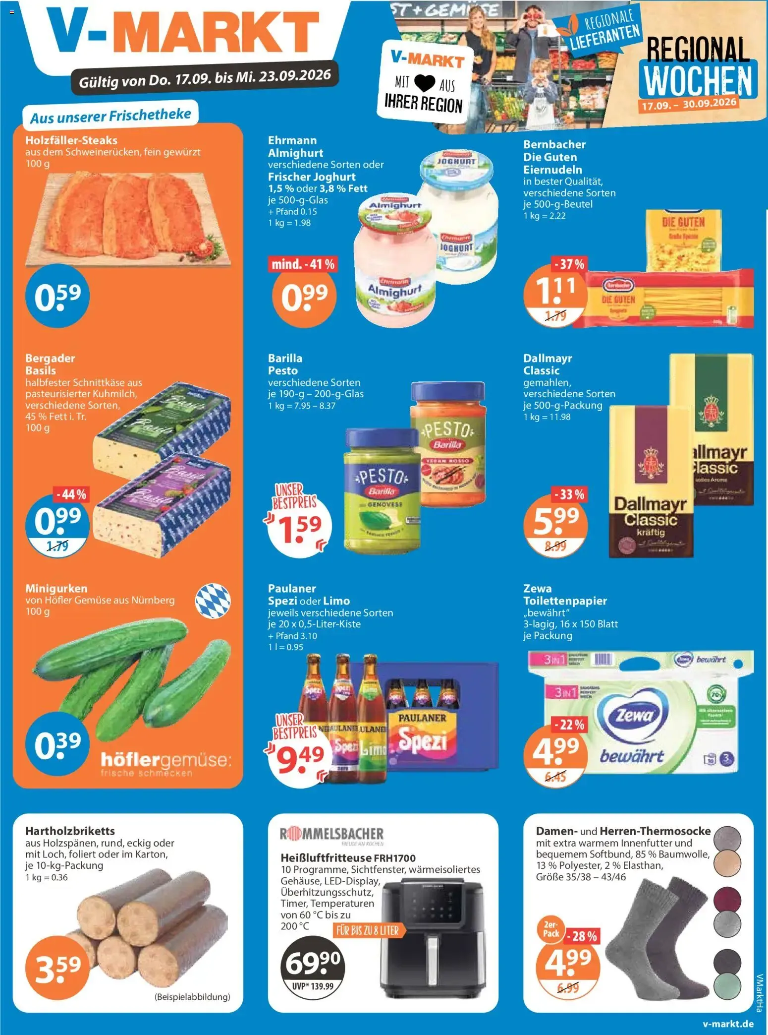 V-Markt Angebote vom 17.09.2026 – Angebote online von 17. September bis 23. September 2026 - Prospekt seite 1
