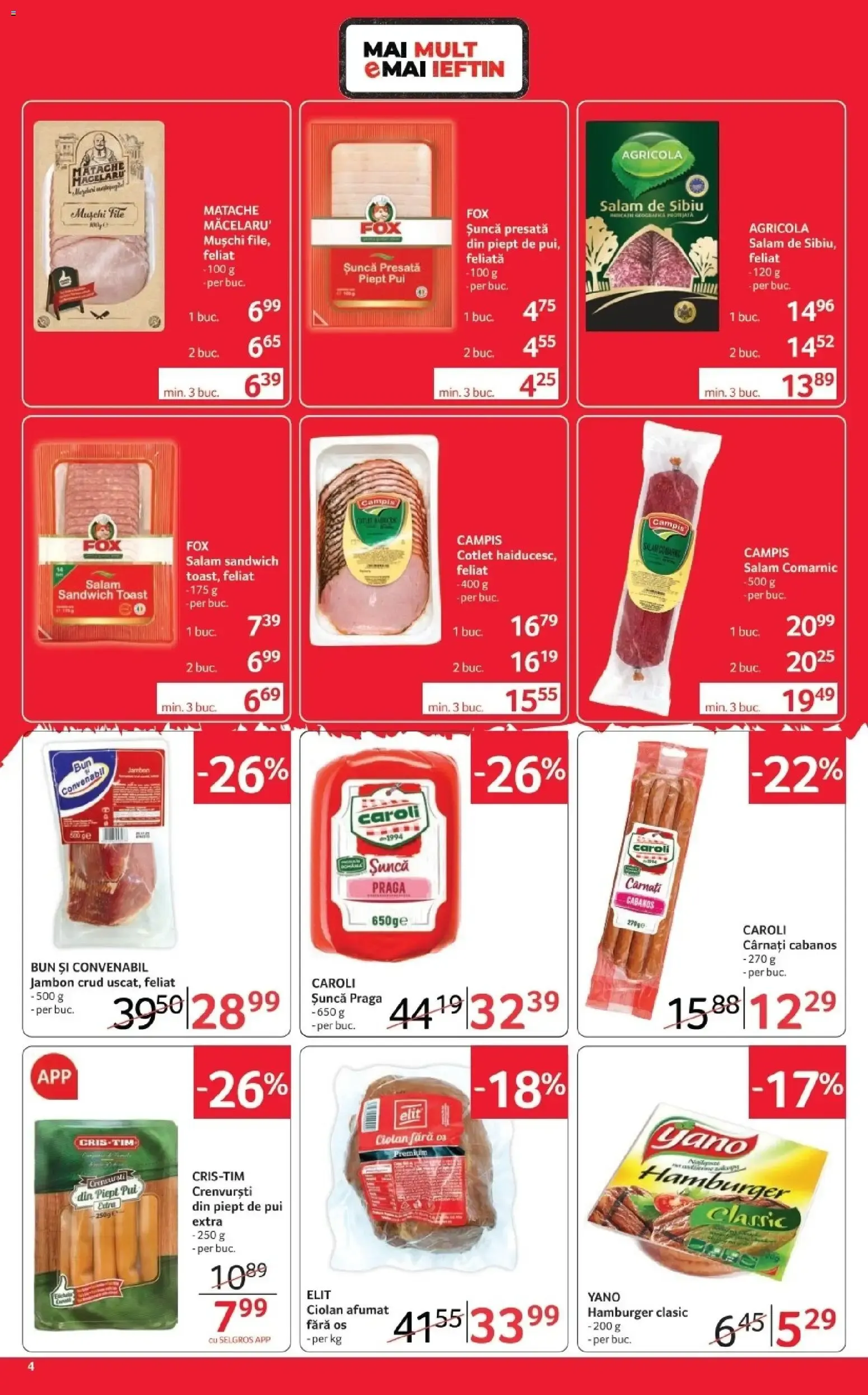Catalog MAI MULT E MAI IEFTIN la MII DE PRODUSE de la 16 octombrie până la 29 octombrie 2026 - Revista Pagina 4