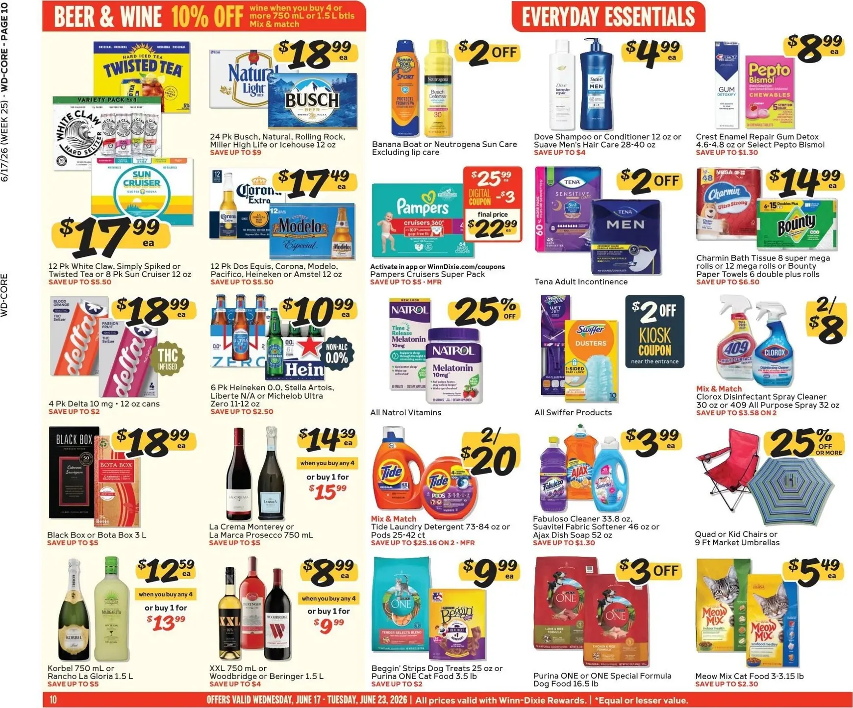Weekly ad Current Winn-Dixie leaflet valid from Wednesday 06/17/2026 to Tuesday 06/23/2026 from June 17 to June 23 2026 - Page 10