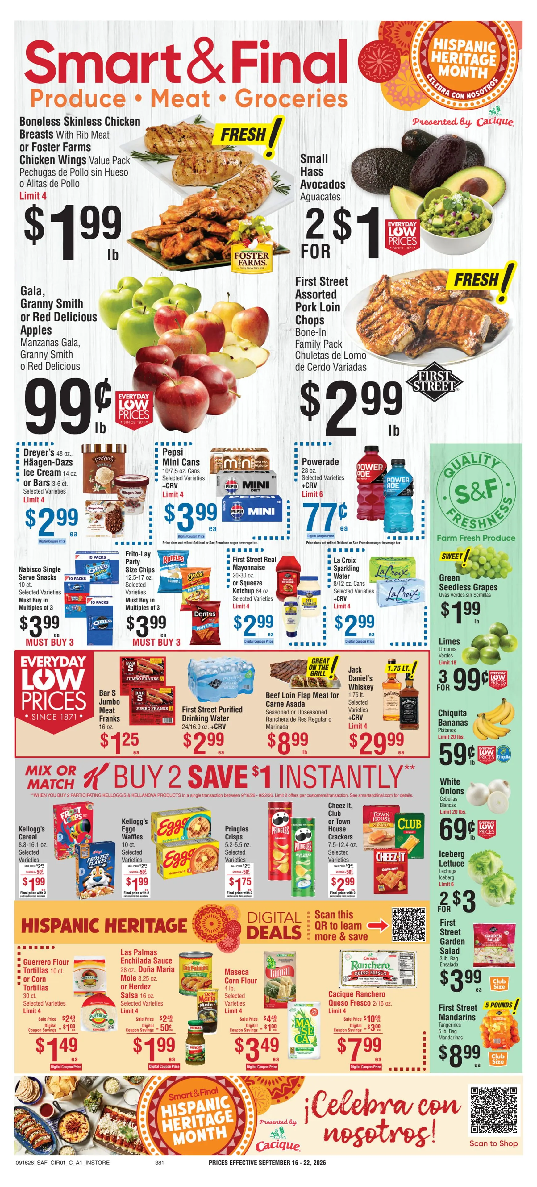 Current Smart & Final leaflet valid from Wednesday 09/16/2026 to Tuesday 09/22/2026