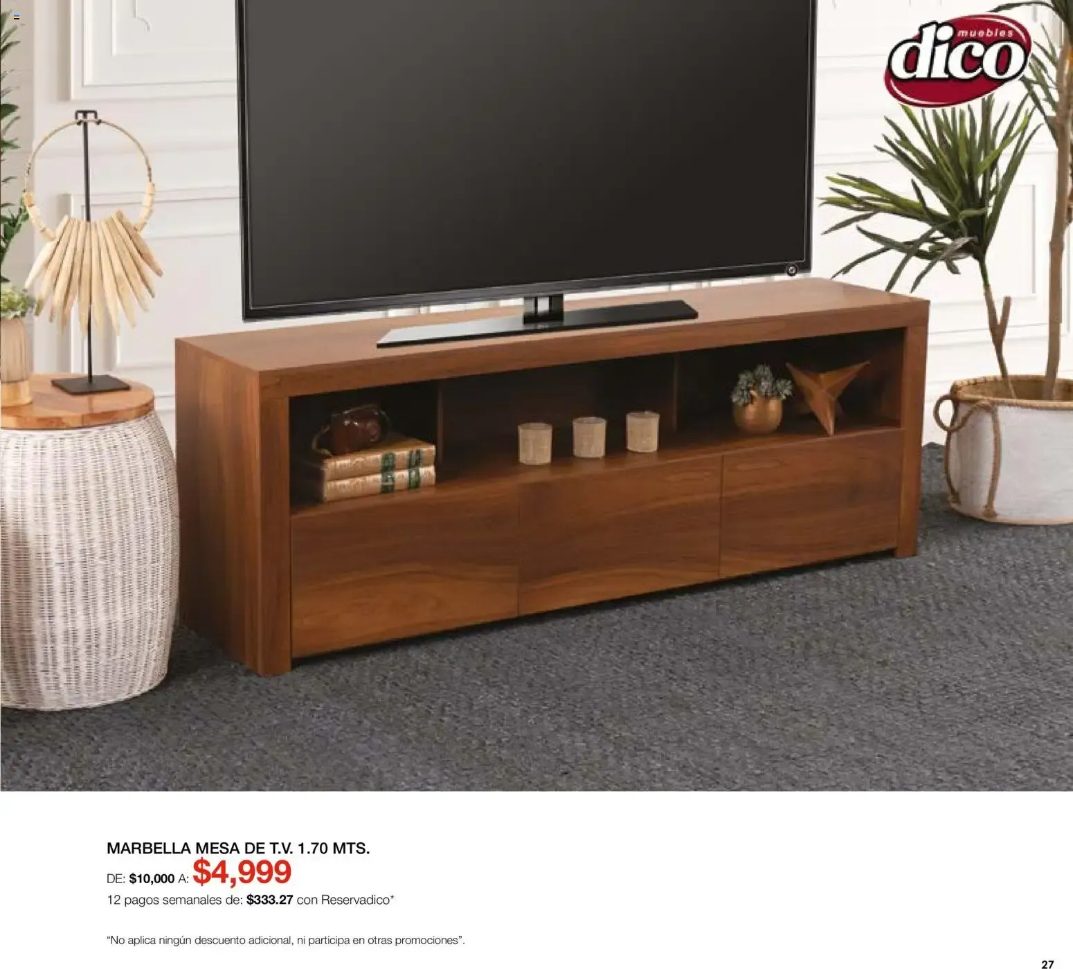 Catálogo de Dico Muebles - Medio Año Medio Precio 1 de agosto al 31 de agosto 2026 - Pagina 27