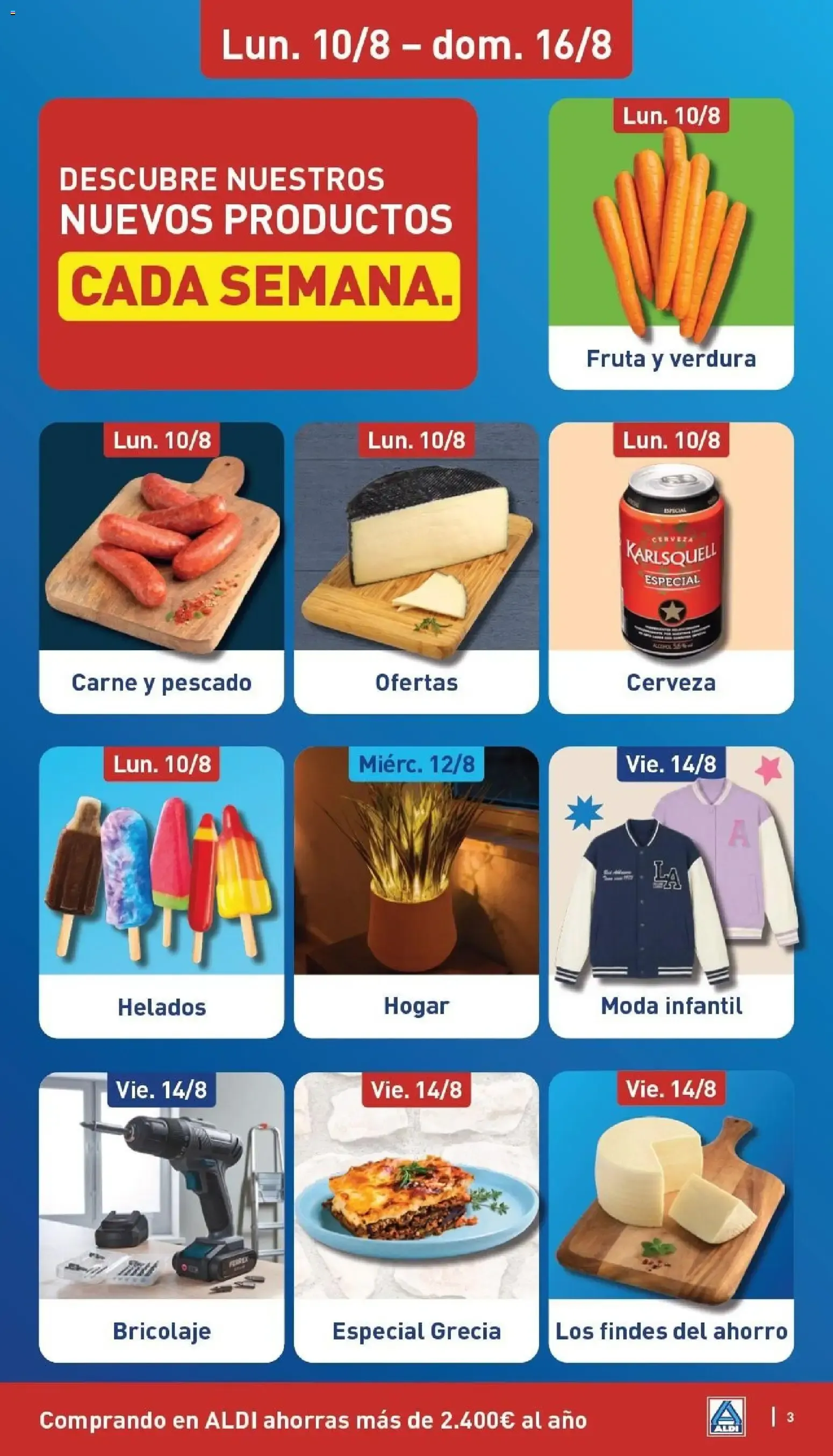 Catálogo de Aldi: Frescura a precios para tirarse a la piscina. 10 de agosto al 16 de agosto 2026 - Página 3
