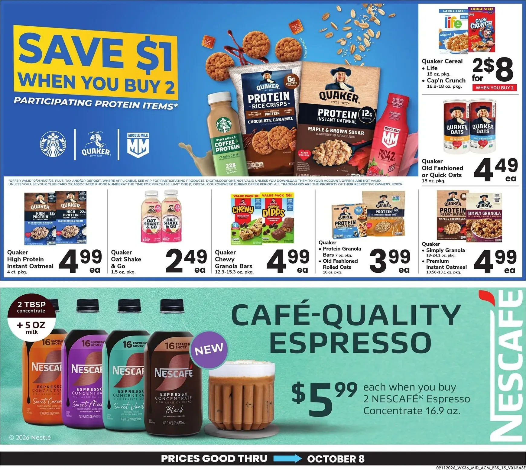 Weekly ad Current ACME - Big Book of Savings leaflet valid from Friday 09/11/2026 to Thursday 10/08/2026 from September 11 to October 8 2026 - Page 15