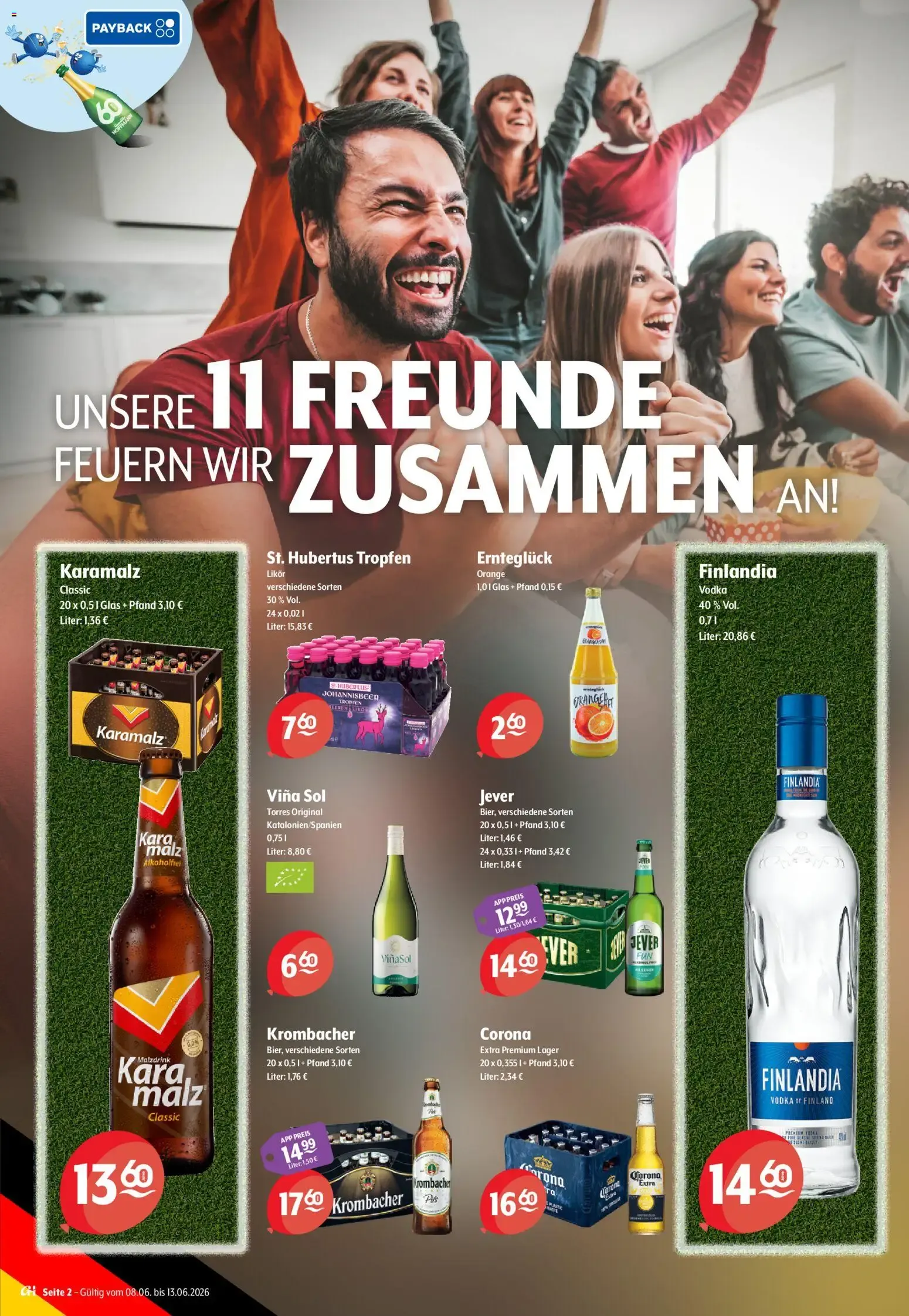 Getränke Hoffmann - Doppelpass & Jubiläum Feiern! von 8. Juni bis 13. Juni 2026 - Prospekt seite 2