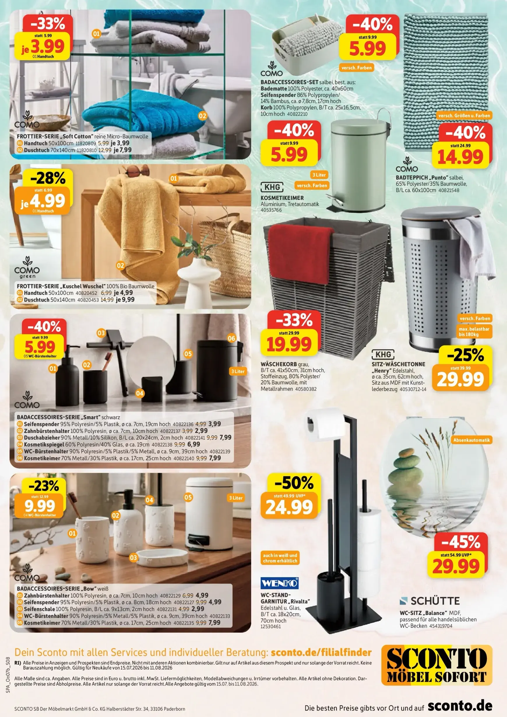 Sconto - SSV Prospekt – von Mittwoch 15.07.2026 bis Dienstag 11.08.2026 von 15. Juli bis 11. August 2026 - Prospekt seite 4