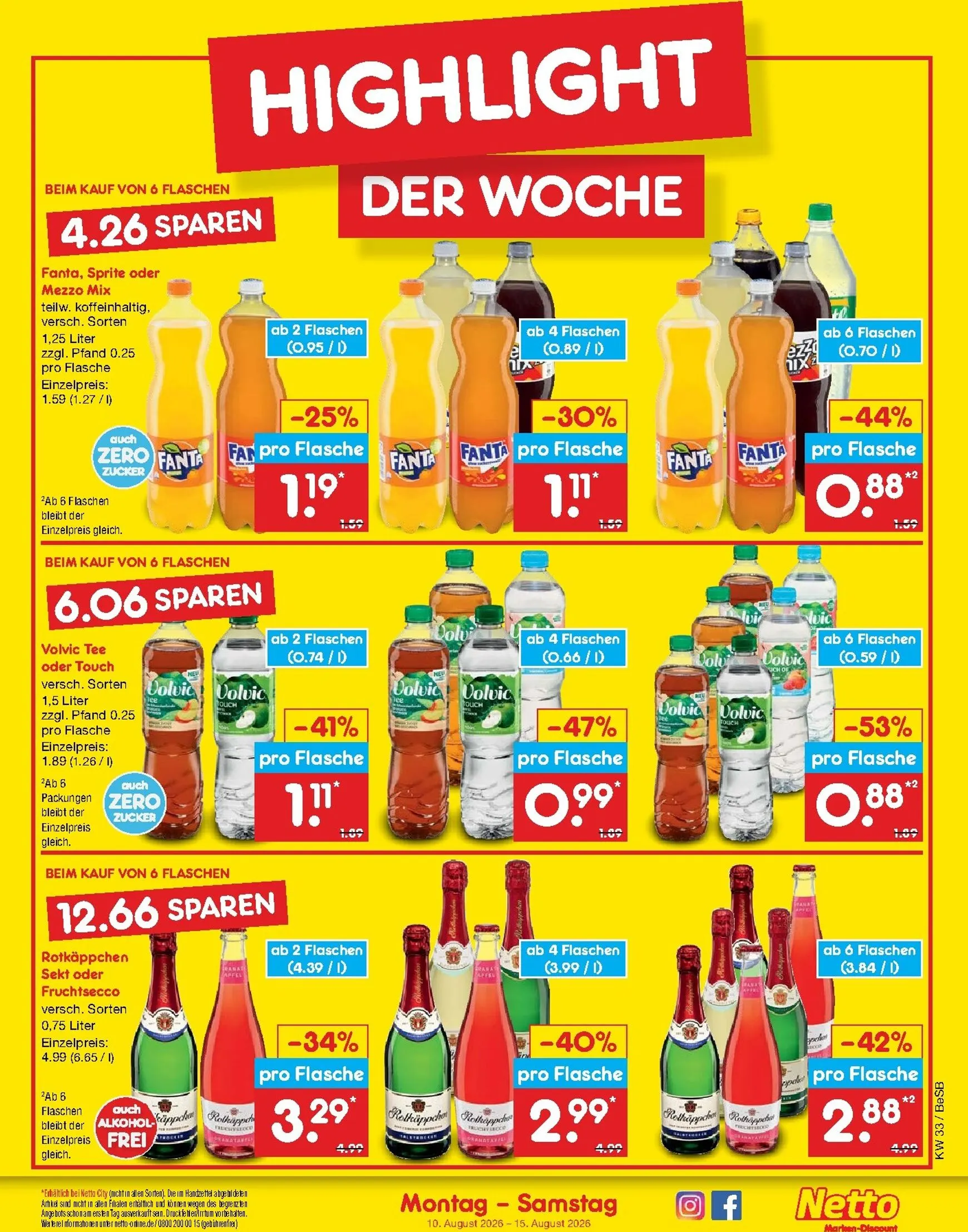 Netto Marken Discount Prospekt nächste Woche – von Montag 10.08.2026 bis Samstag 15.08.2026 von 10. August bis 15. August 2026 - Prospekt seite 3