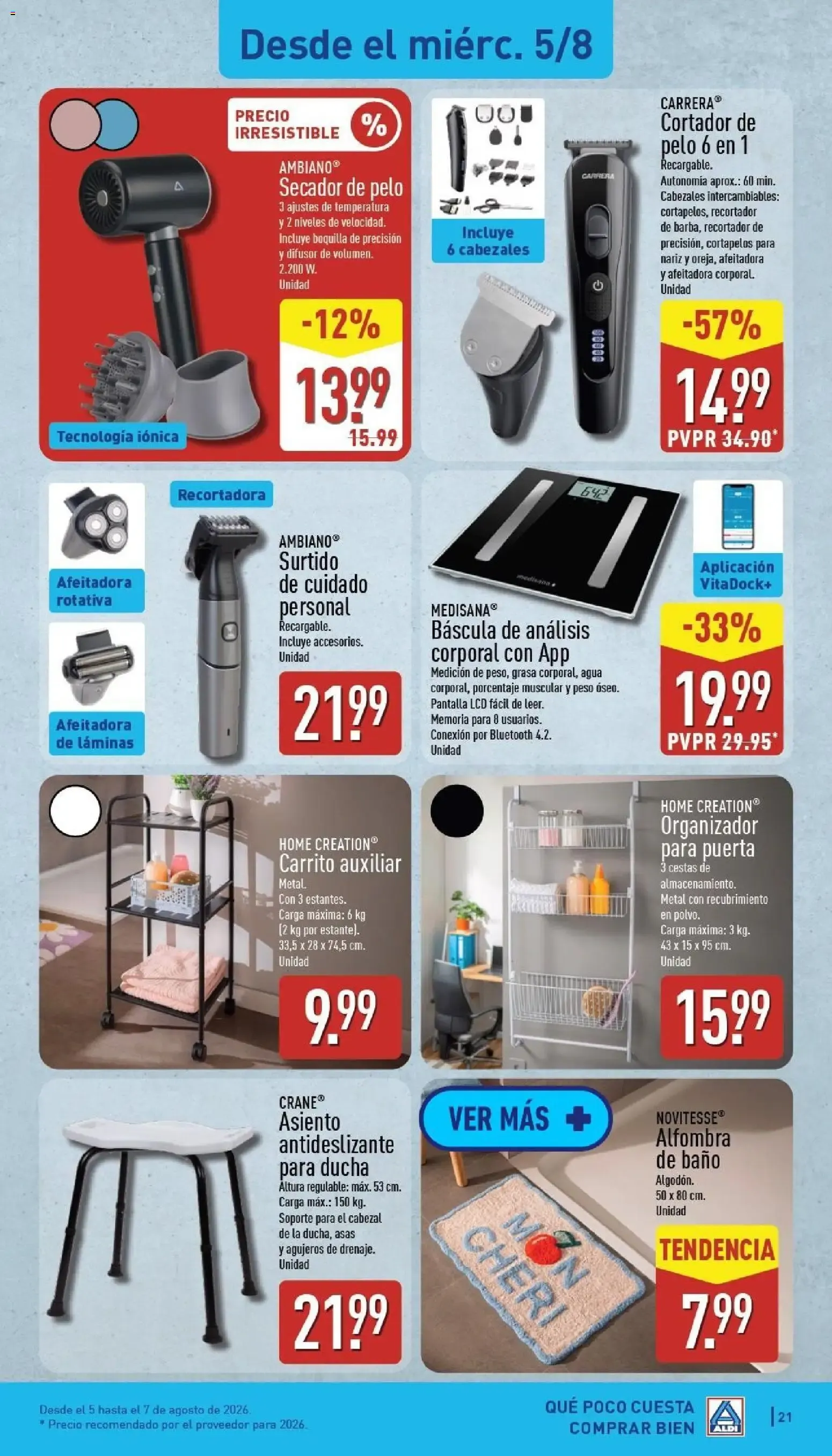 Catálogo de Aldi: Frescura a precios para tirarse a la piscina 3 de agosto al 9 de agosto 2026 - Página 21
