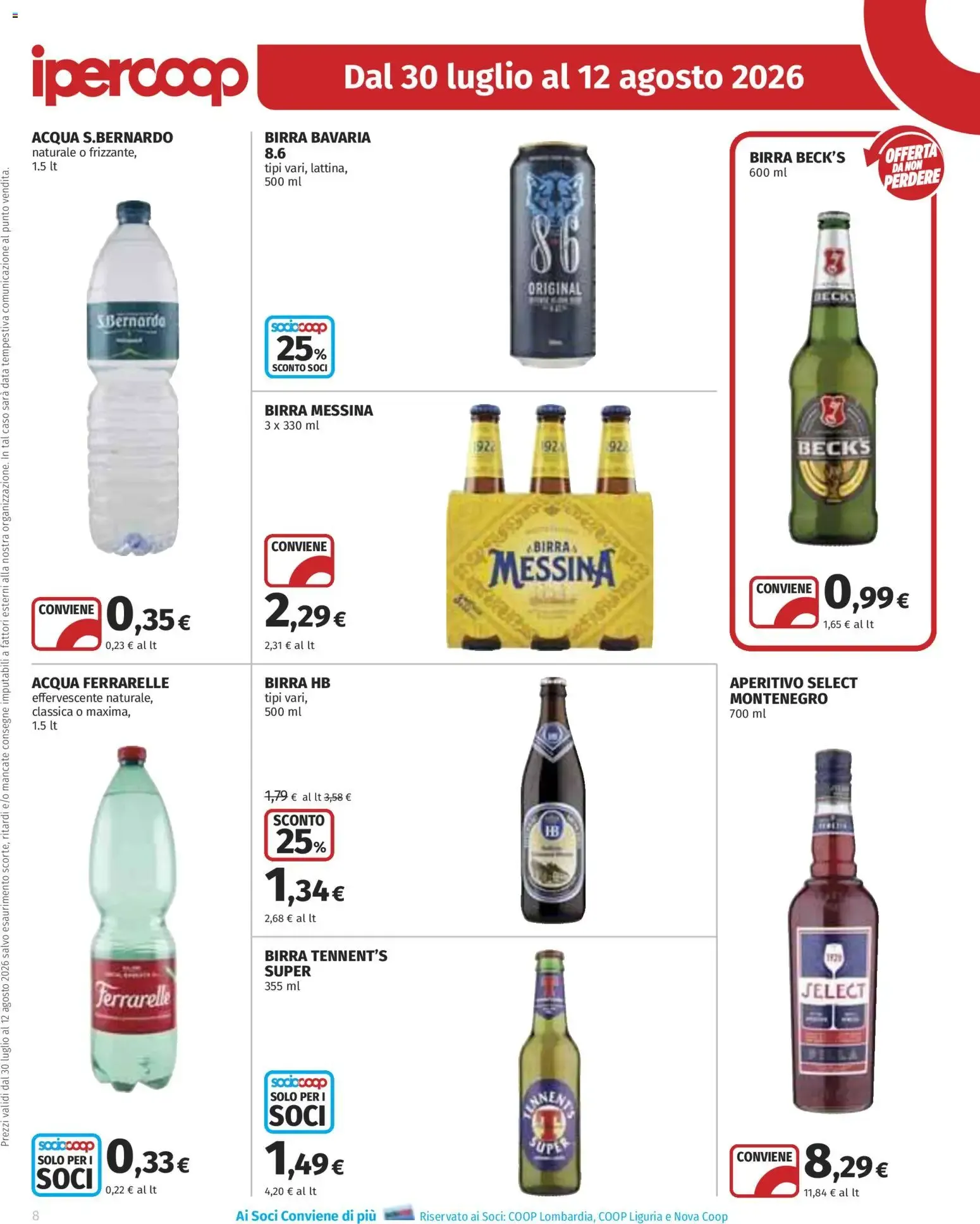Anteprima volantino Ipercoop dal 30/07/2026 - nuovo offerte da 30 luglio a 12 agosto di 2026 - Pagina del volantino 8