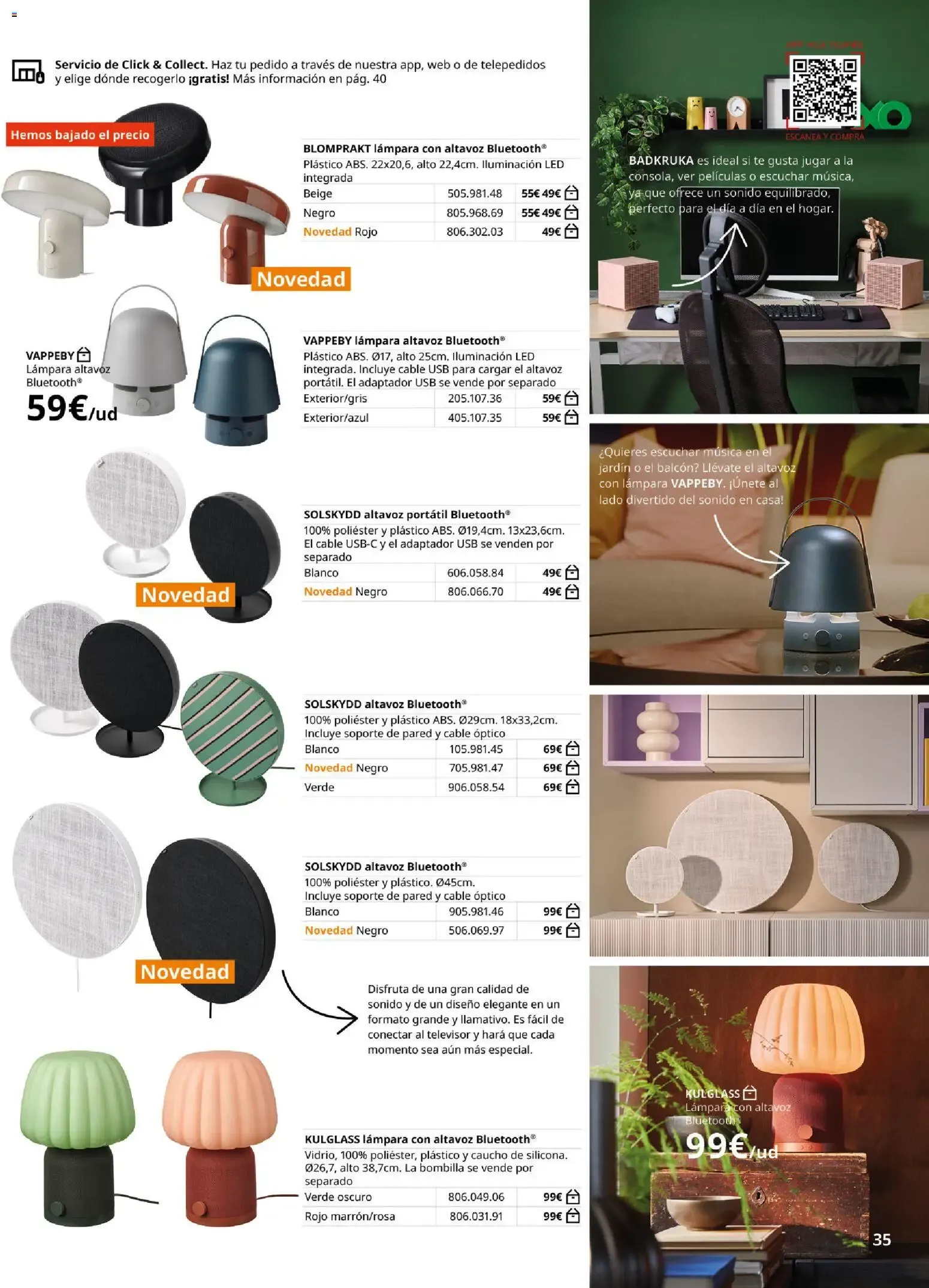 Catálogo de IKEA - Guía de Compra Iluminación y Sonido para tu Hogar 29 de septiembre al 31 de enero 2027 - Página 35