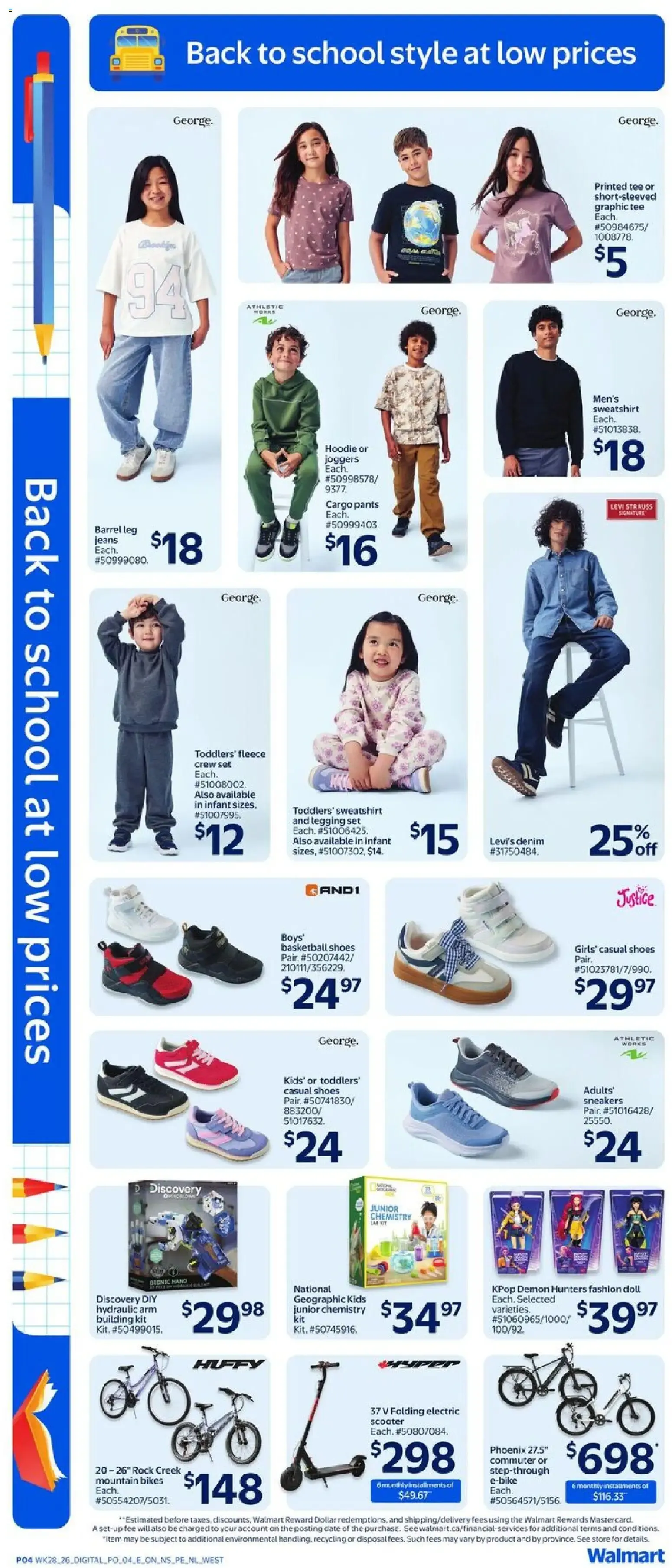 Walmart flyer - Back to school at low prices from Aug 6, 2026 > weekly specials & deals from August 6 to August 12 2026 - flyer page 4