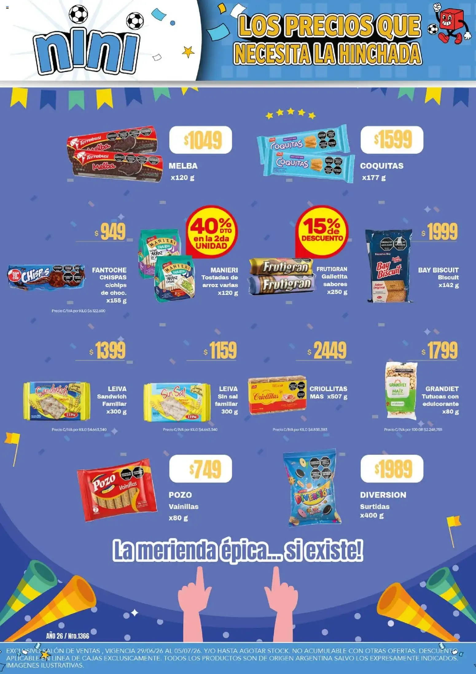 Ofertas de NINI Mayorista ofertas del 29/06/2026 - 05/07/2026 29 de junio al 5 de julio 2026 - Página 33 del catálogo