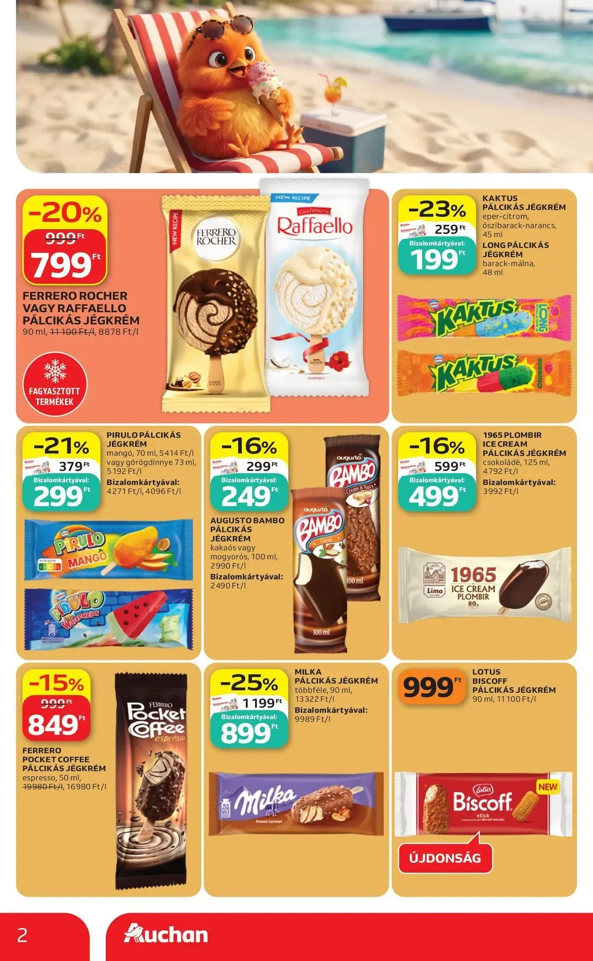 Katalógus Auchan Jégkrémvilág Budapest - 2026.06.18. -tól/töl > akció, lapozható szórólap 🛍️ június 18.-tól június 24.-ig 2026. - Oldal 2