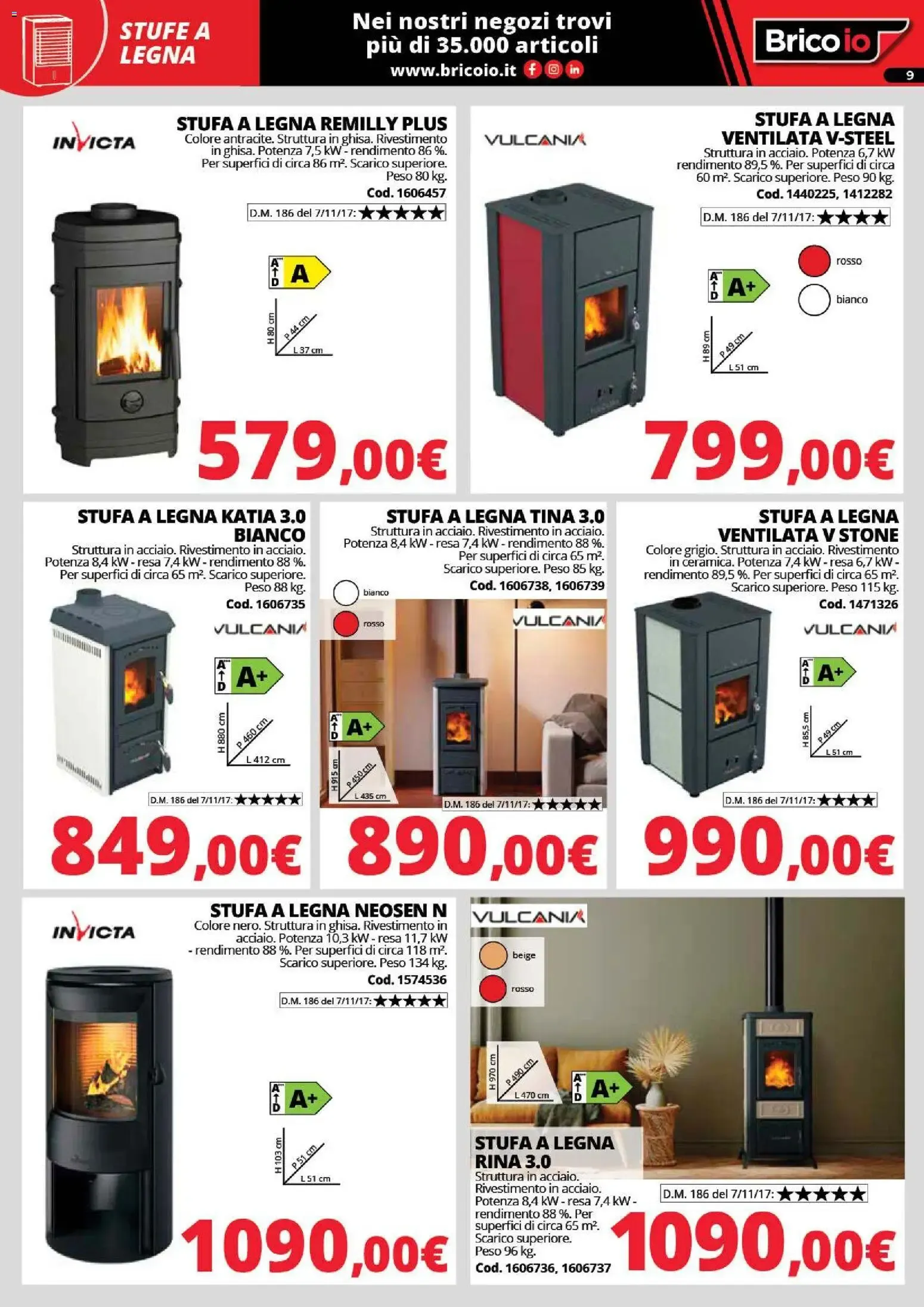 Nuovo Brico io volantino Riscaldamento dal 24/09/2026 > offerte anteprima 🛍️ da 24 settembre a 1 febbraio di 2027 - Pagina del volantino 9