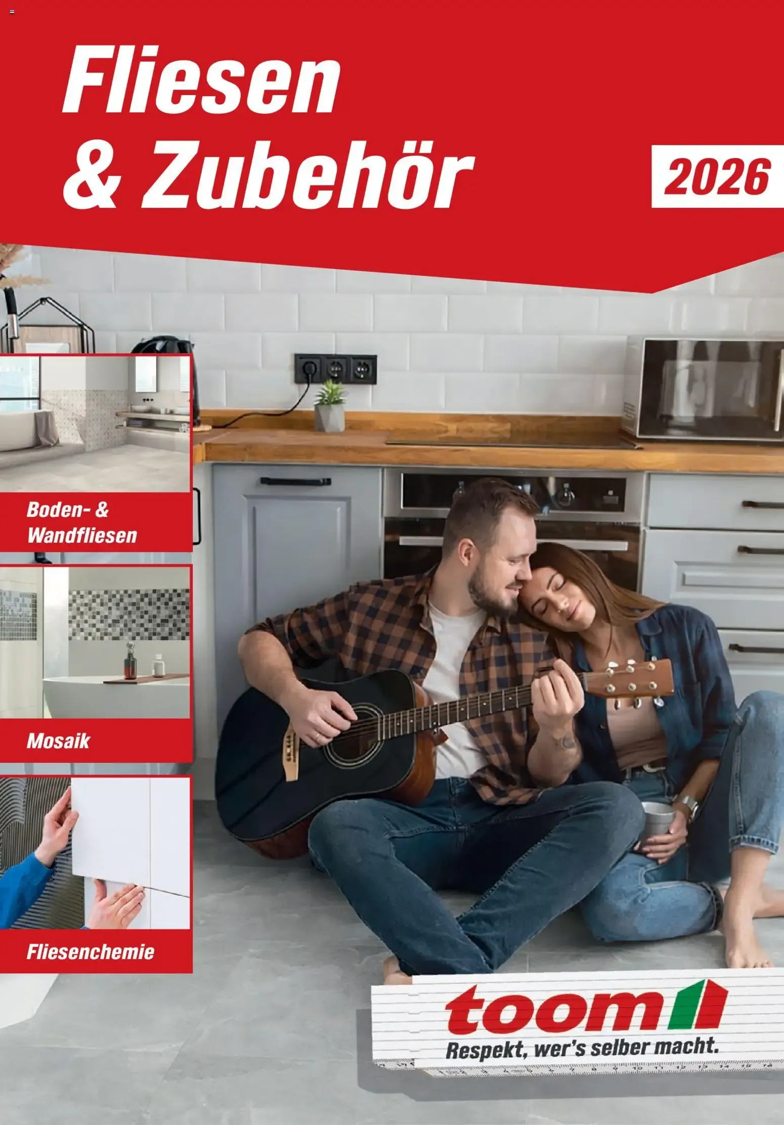 Toom Baumarkt Fliesen & Zubehör 2026 vom 01.01.2026 – Angebote online von 1. Januar bis 31. Dezember 2026 - Prospekt seite 1