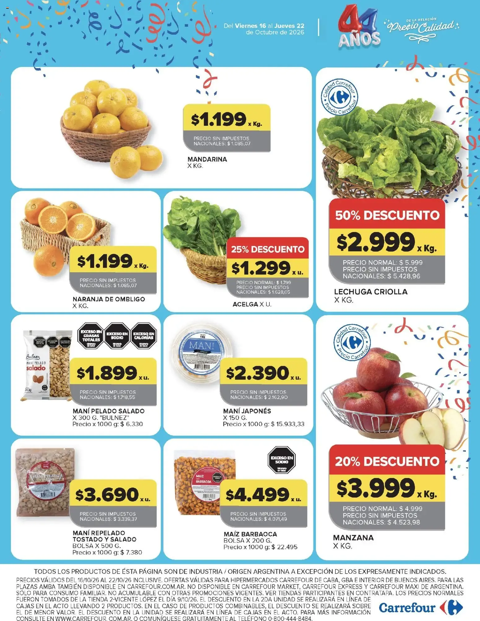 Ofertas de Carrefour: 3ra Semana de Festejos y 44 Años - Ofertas de Productos Carrefour 16 de octubre al 22 de octubre 2026 - Página 16 del catálogo