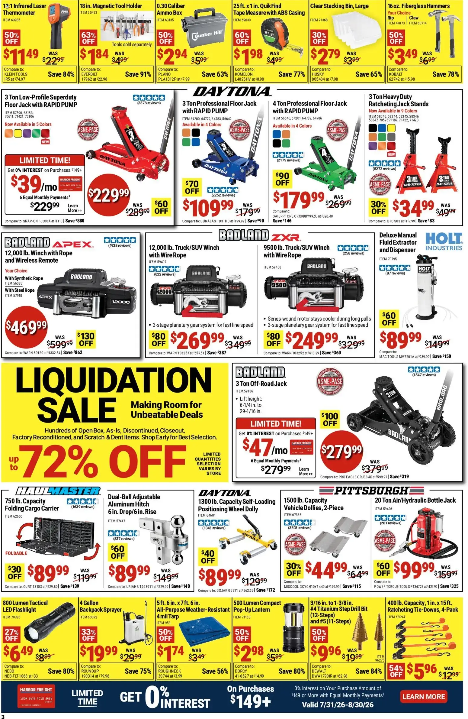 Weekly ad Harbor Freight Parking Lot Sale (08/10 - 08/16 2026) - Flyer from August 10 to August 16 2026 - Page 3