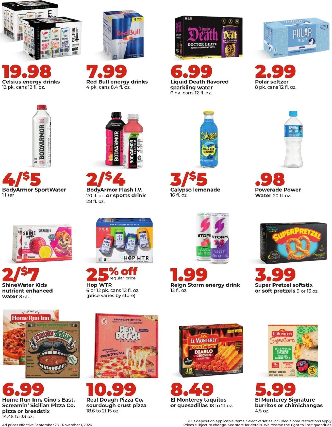 Weekly ad Current Hy Vee - Deals Good ALL Month Long leaflet valid from Monday 09/28/2026 to Sunday 11/01/2026 from September 28 to November 1 2026 - Page 8