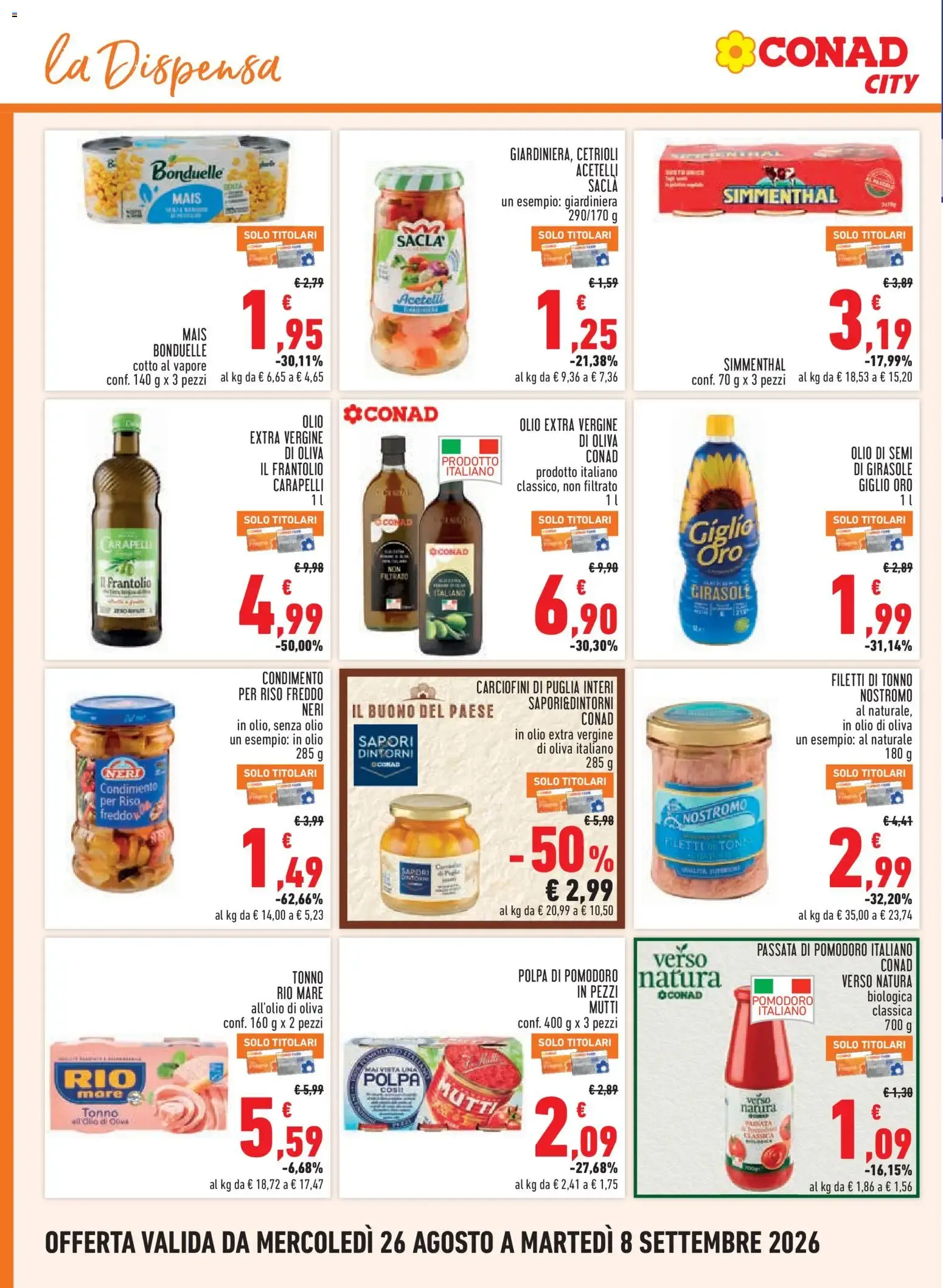 Conad City: I tuoi preferiti, al miglior prezzo da 26 agosto a 8 settembre di 2026 - Pagina del volantino 10