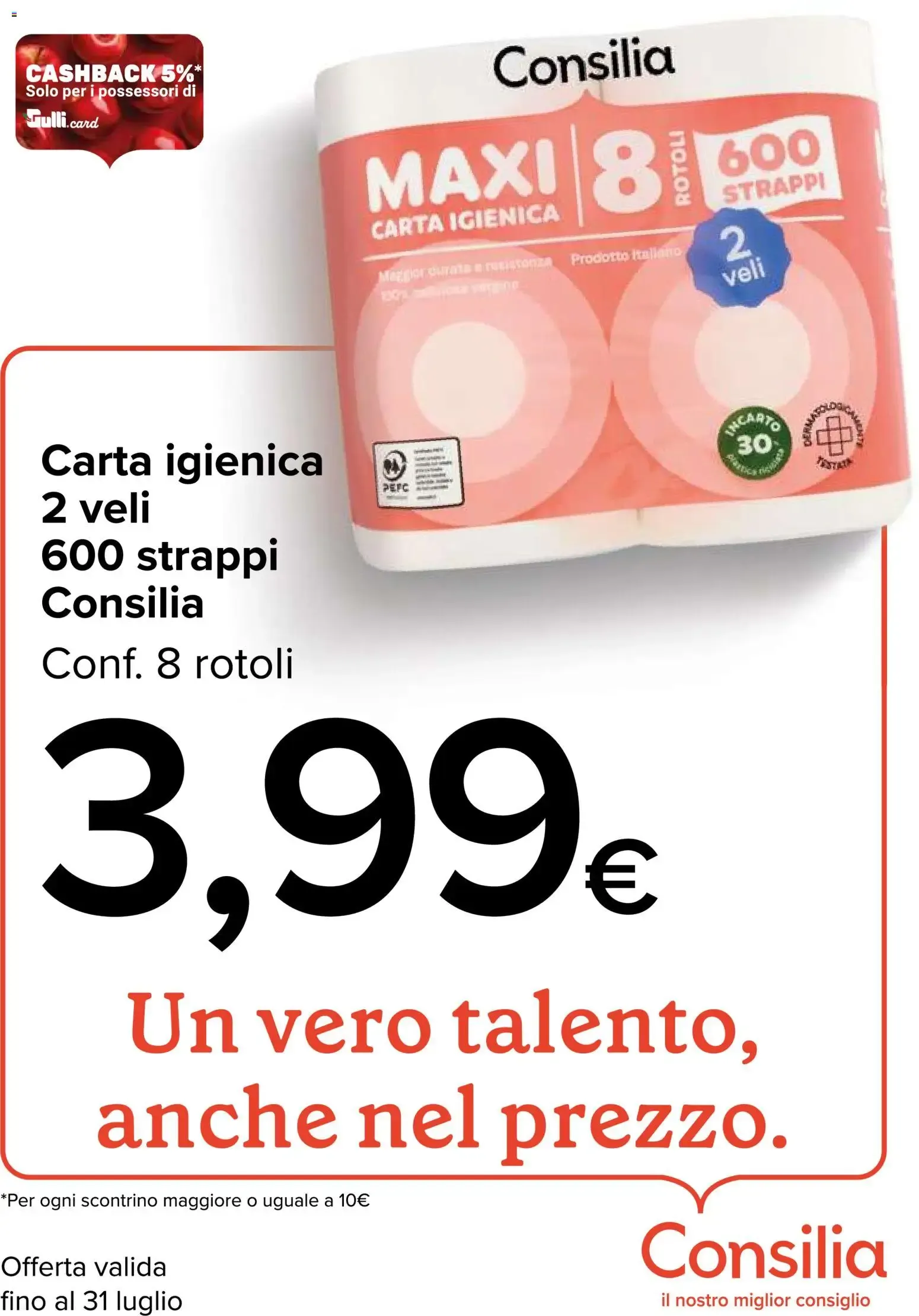Oferta de Papel Higiénico Consilia da 1 luglio a 31 luglio di 2026 - Pagina del volantino 1