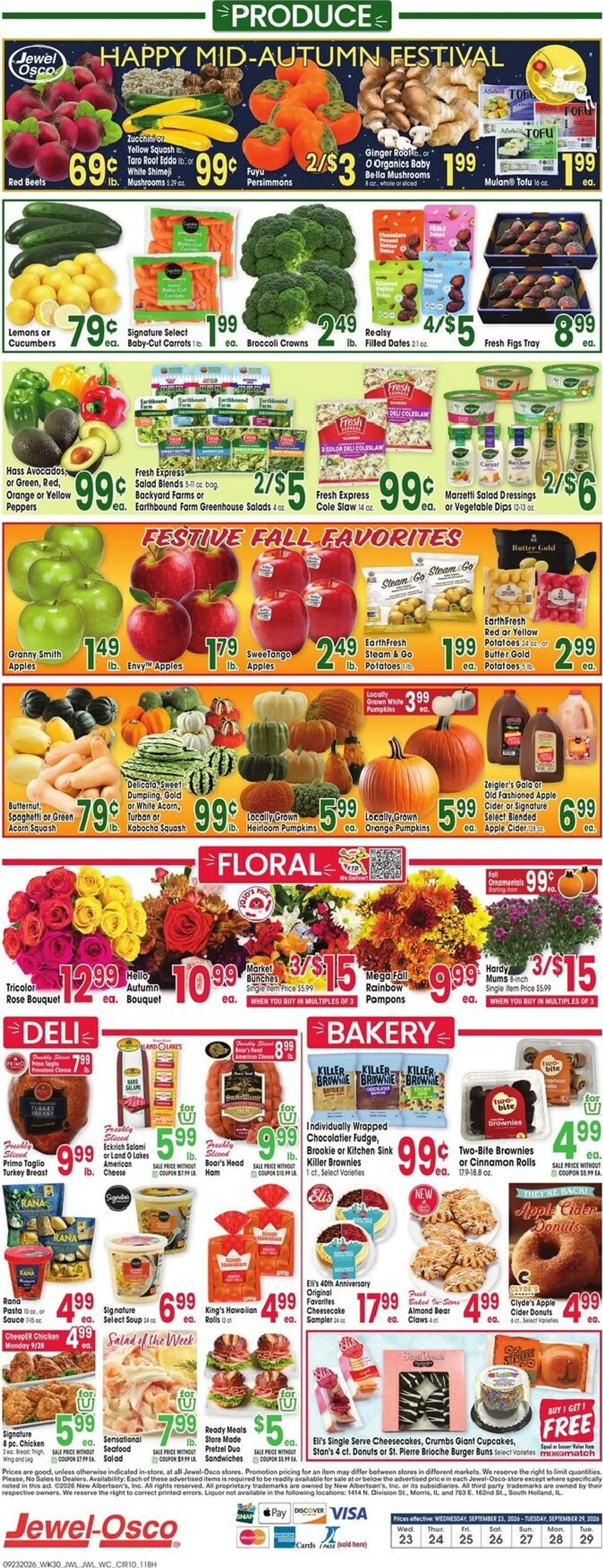 Weekly ad Current Jewel-Osco leaflet valid from Wednesday 09/23/2026 to Tuesday 09/29/2026 from September 23 to September 29 2016 - Page 10
