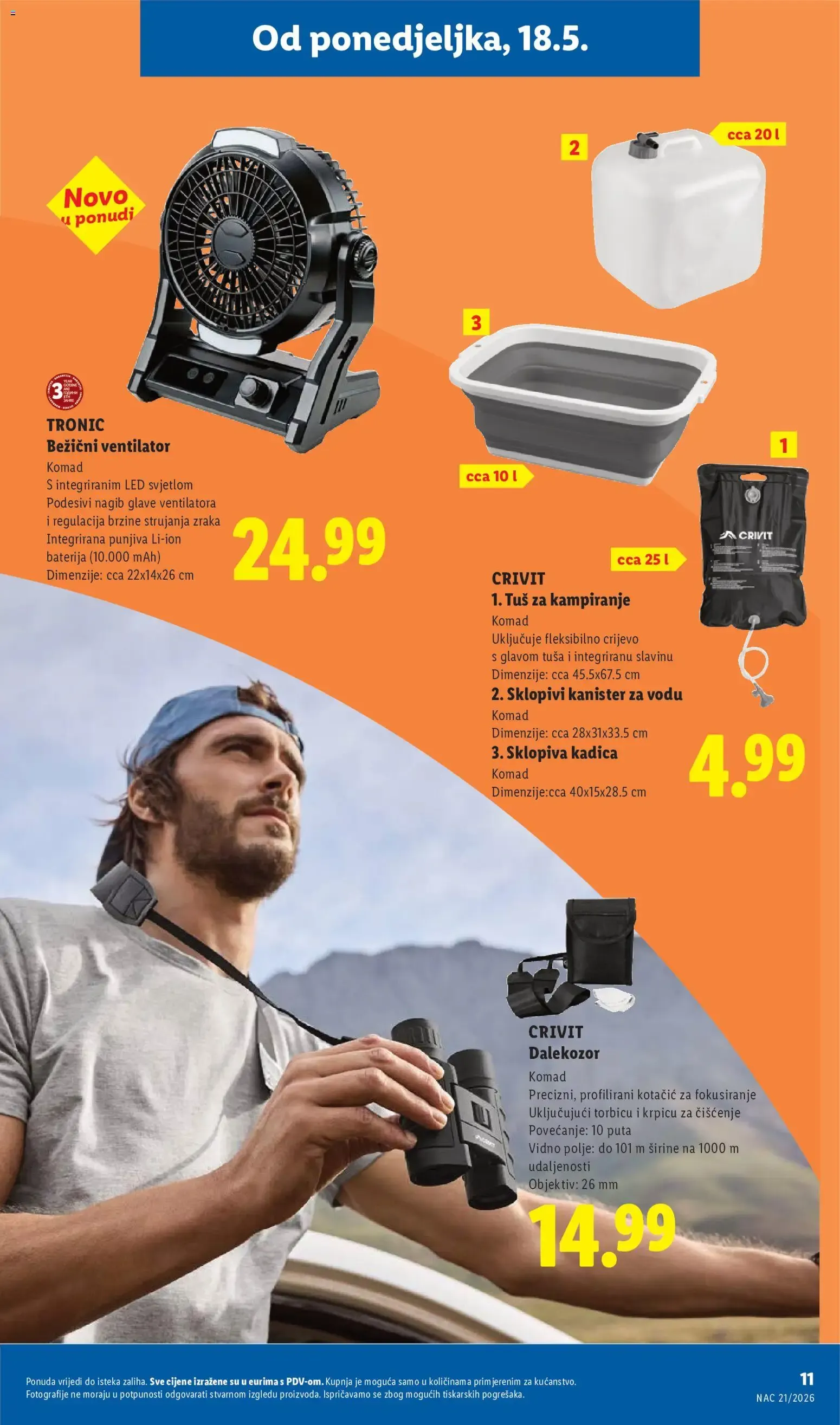 Katalog Lidl CRIVIT Find your move novi od 18.05.2026 na listanje > letak digitalni od 18. svibnja do 31. kolovoza 2026. - Pregled Stranica 11
