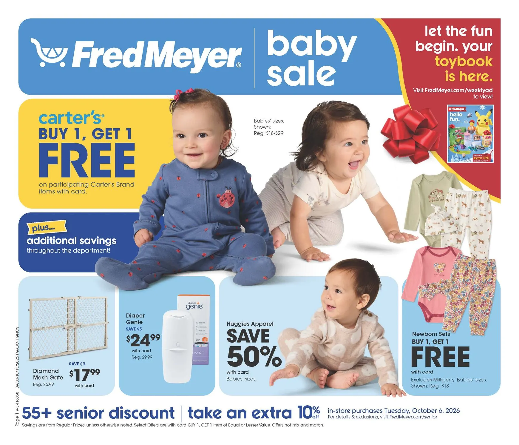 Fred Meyer Baby Sale y Toybook