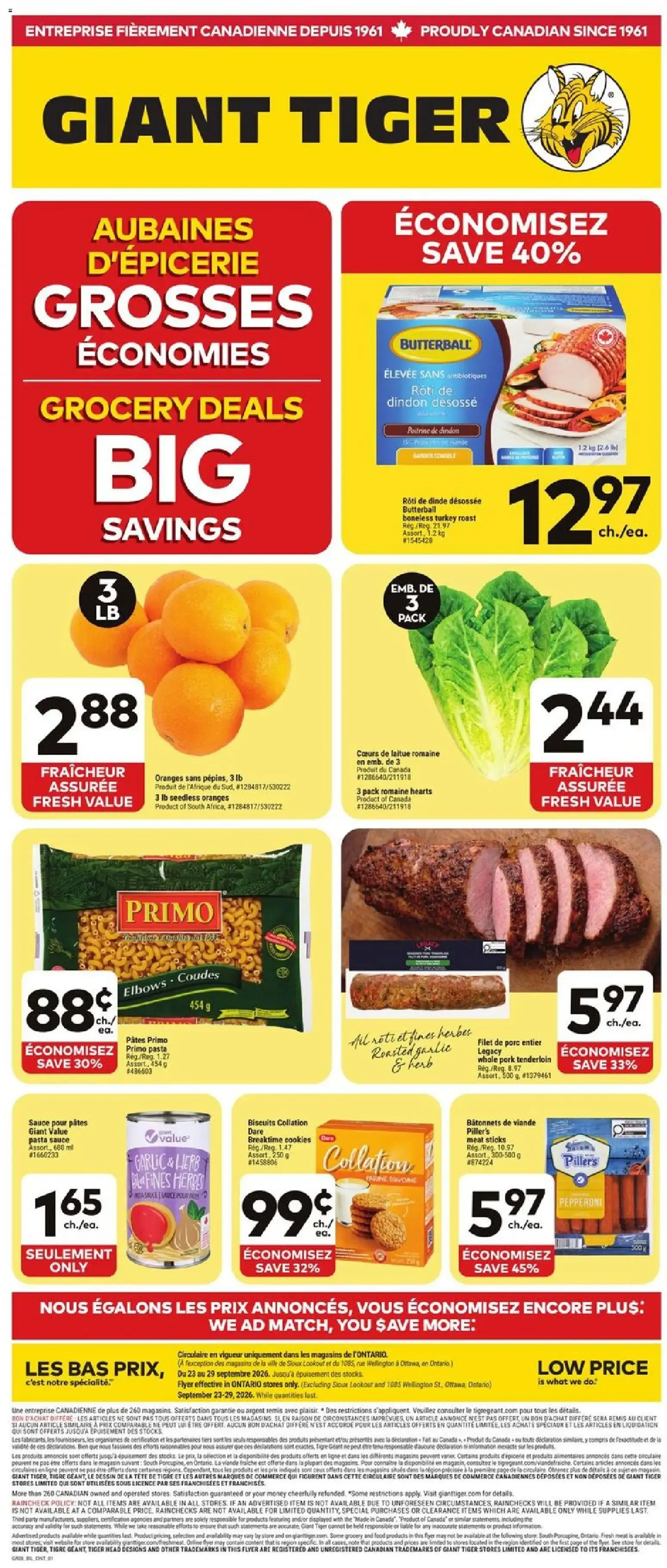 Giant Tiger Flyer | from Sep 23, 2026 | Weekly deals from September 23 to September 29 2026 - flyer page 1