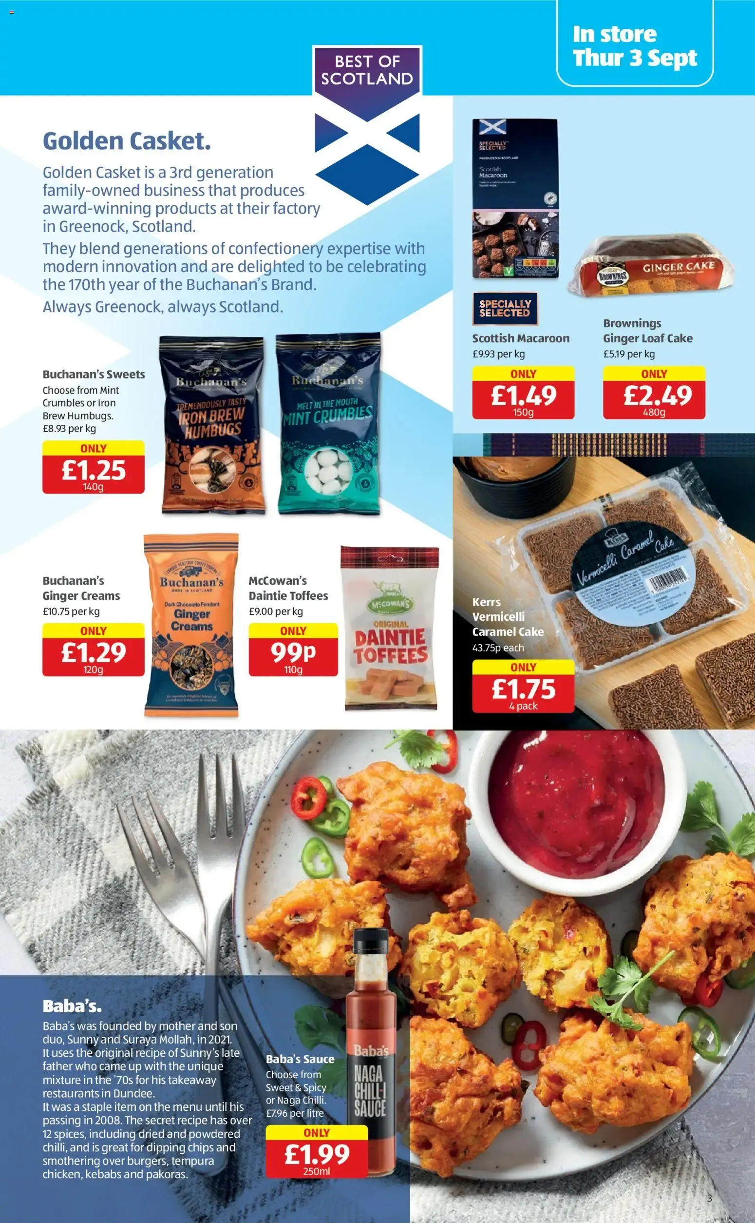 Weekly offers Scottish Specialbuys Aldi (03/09/2026 - 09/09/2026) - Offers Online from 3 September to 9 September 2026 - Catalogue Page 3