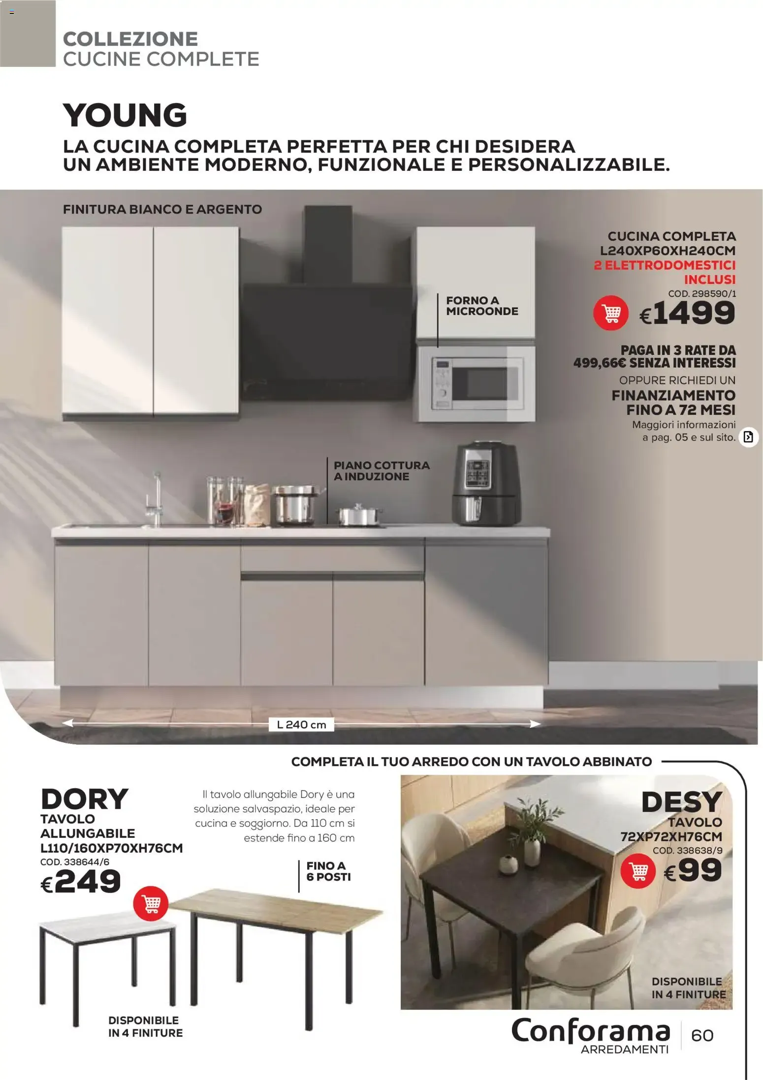 Conforama Arredamenti - Catalogo Primavera/Estate 2026 da 22 giugno a 30 settembre di 2026 - Pagina del volantino 60
