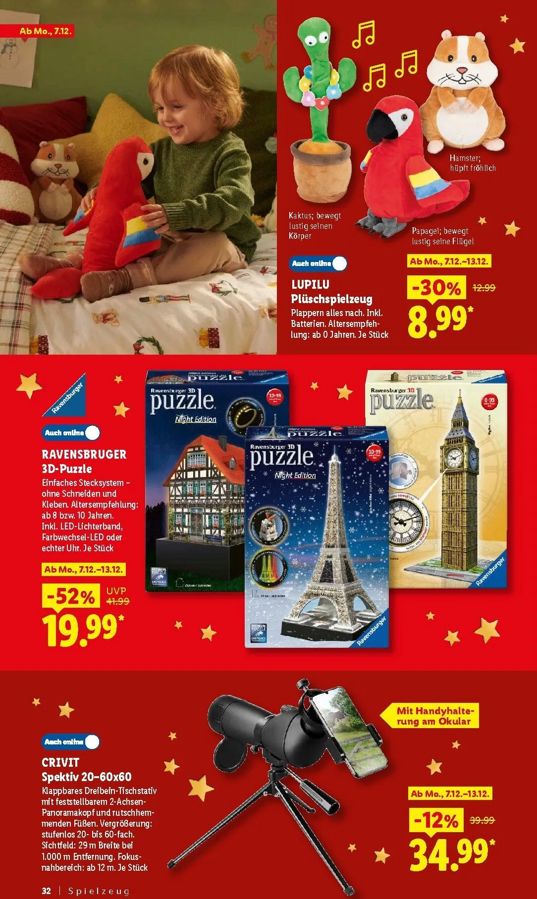 Die Magie des Schenkens lohnt sich. Entdecke zahlreiche Geschenkideen von 26. Oktober bis 24. Dezember 2026 - Prospekt seite 32