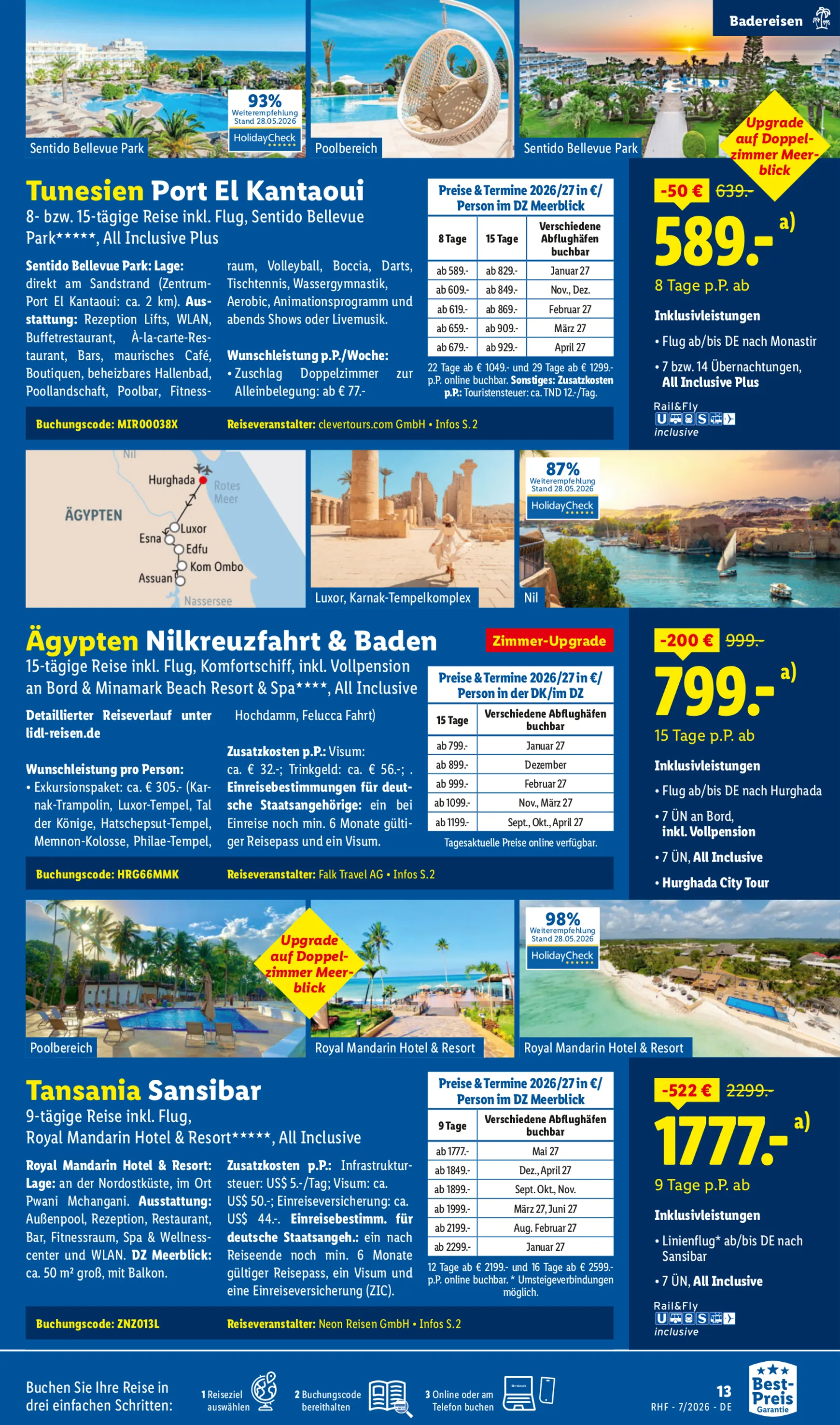 Lidl Reisen: Traumstrände entdecken von 1. Juli bis 31. Juli 2026 - Prospekt seite 13