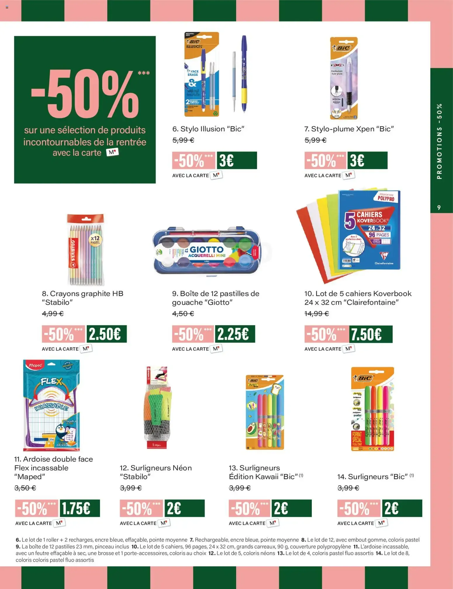 Monoprix - Ofertas en material escolar du 4 août au 6 septembre 2026 - Catalogue page 9