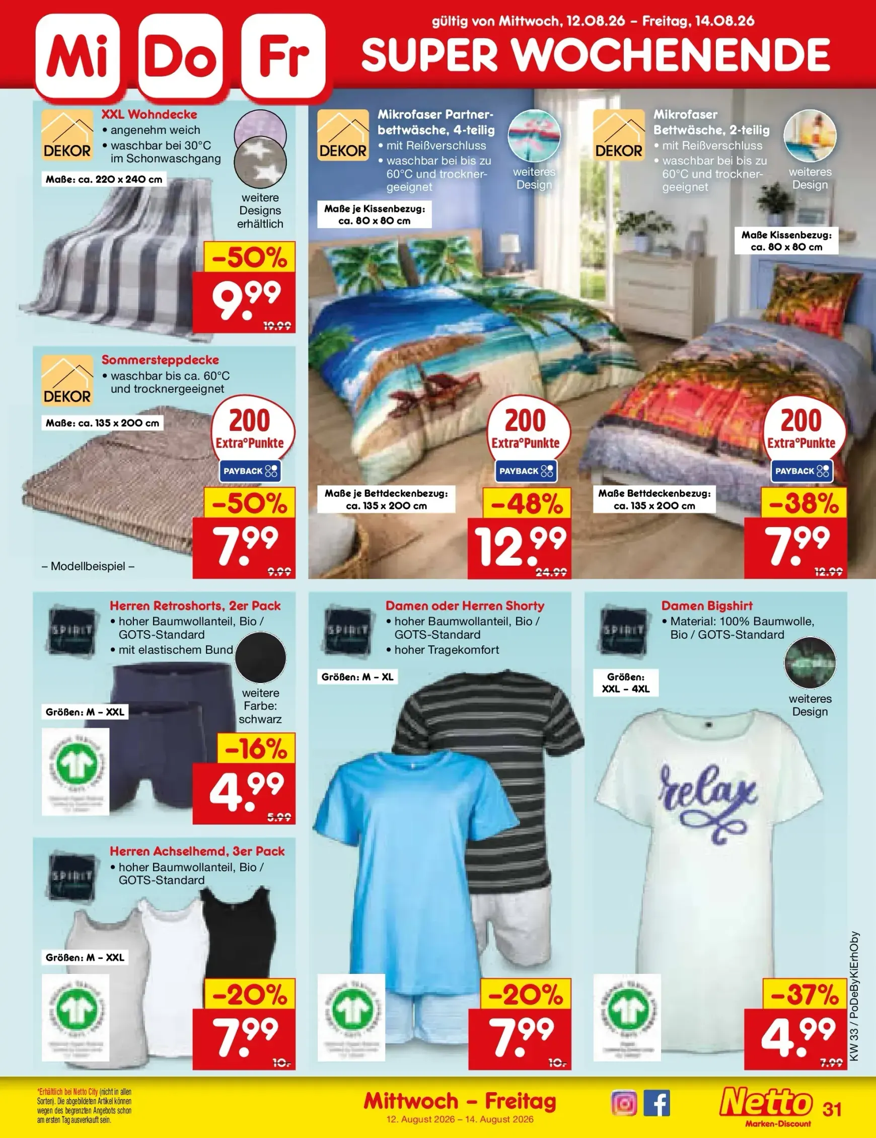 Netto Marken Discount Prospekt nächste Woche – von Montag 10.08.2026 bis Freitag 14.08.2026 von 10. August bis 14. August 2026 - Prospekt seite 46