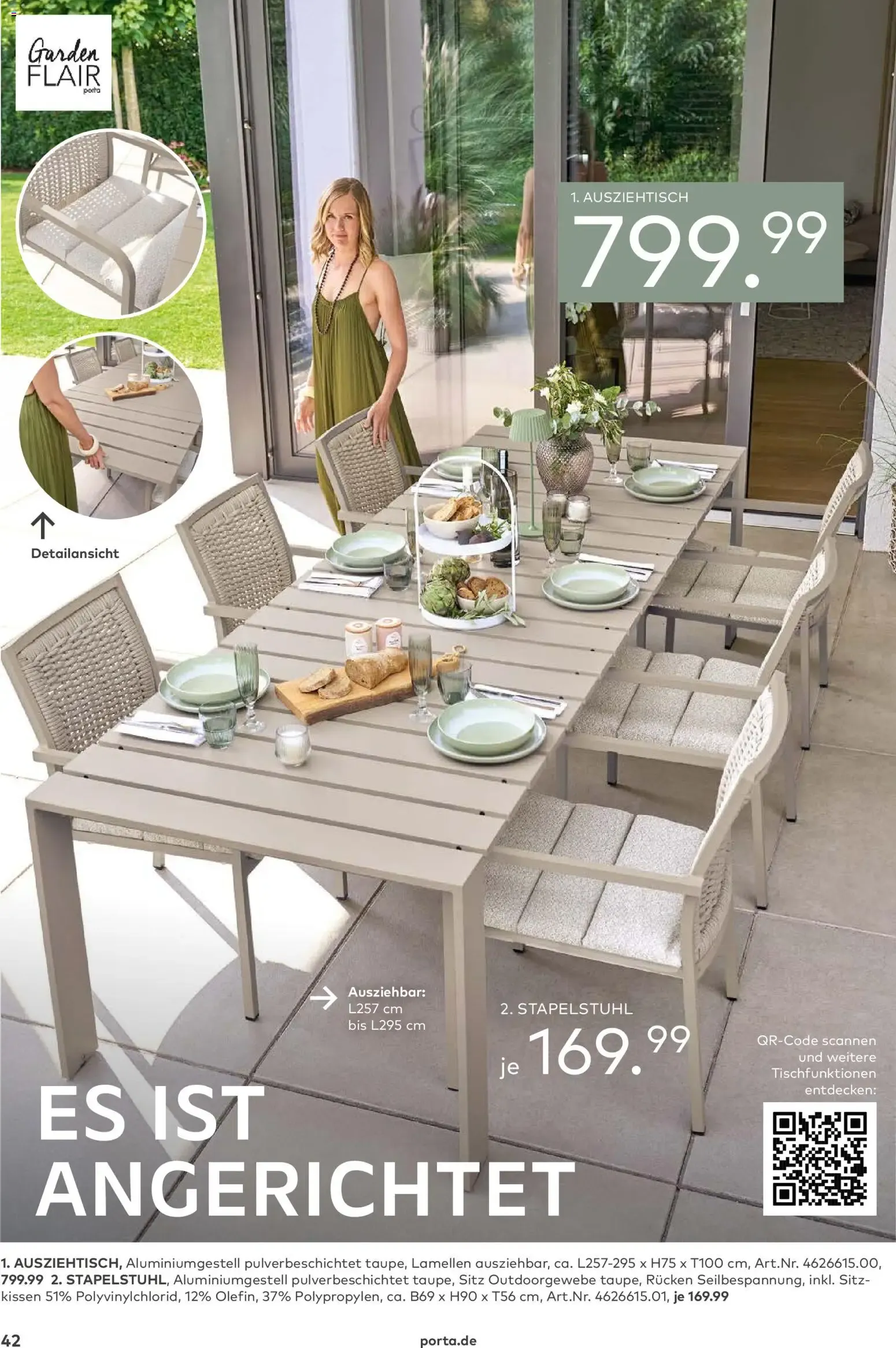Porta! Gartenmöbel Katalog (ab 01.03.2026) zum Blättern von 1. März bis 31. August 2026 - Prospekt seite 41