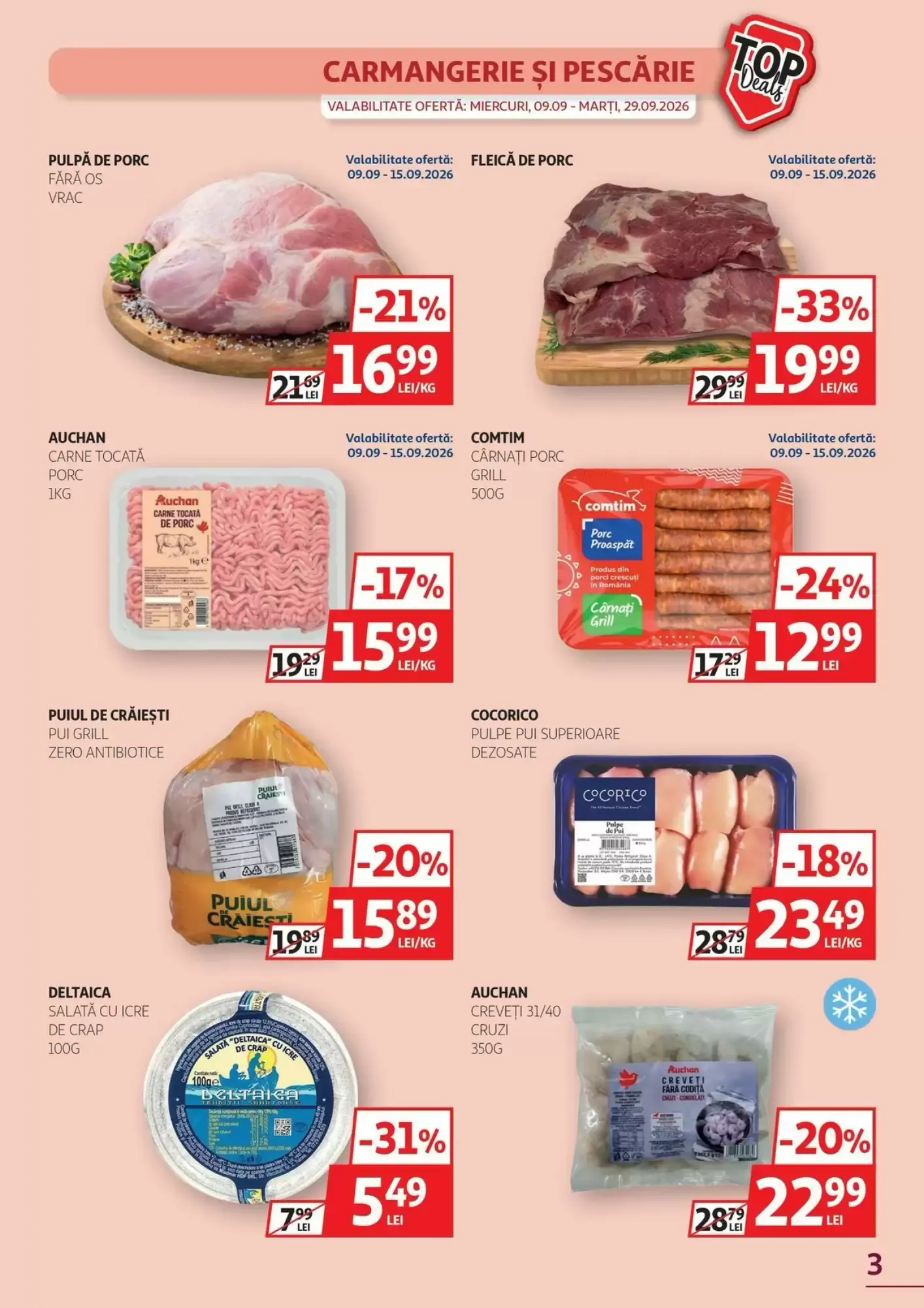 Catalog Catalog Auchan de la 9 septembrie până la 29 septembrie 2026 - Revista Pagina 3