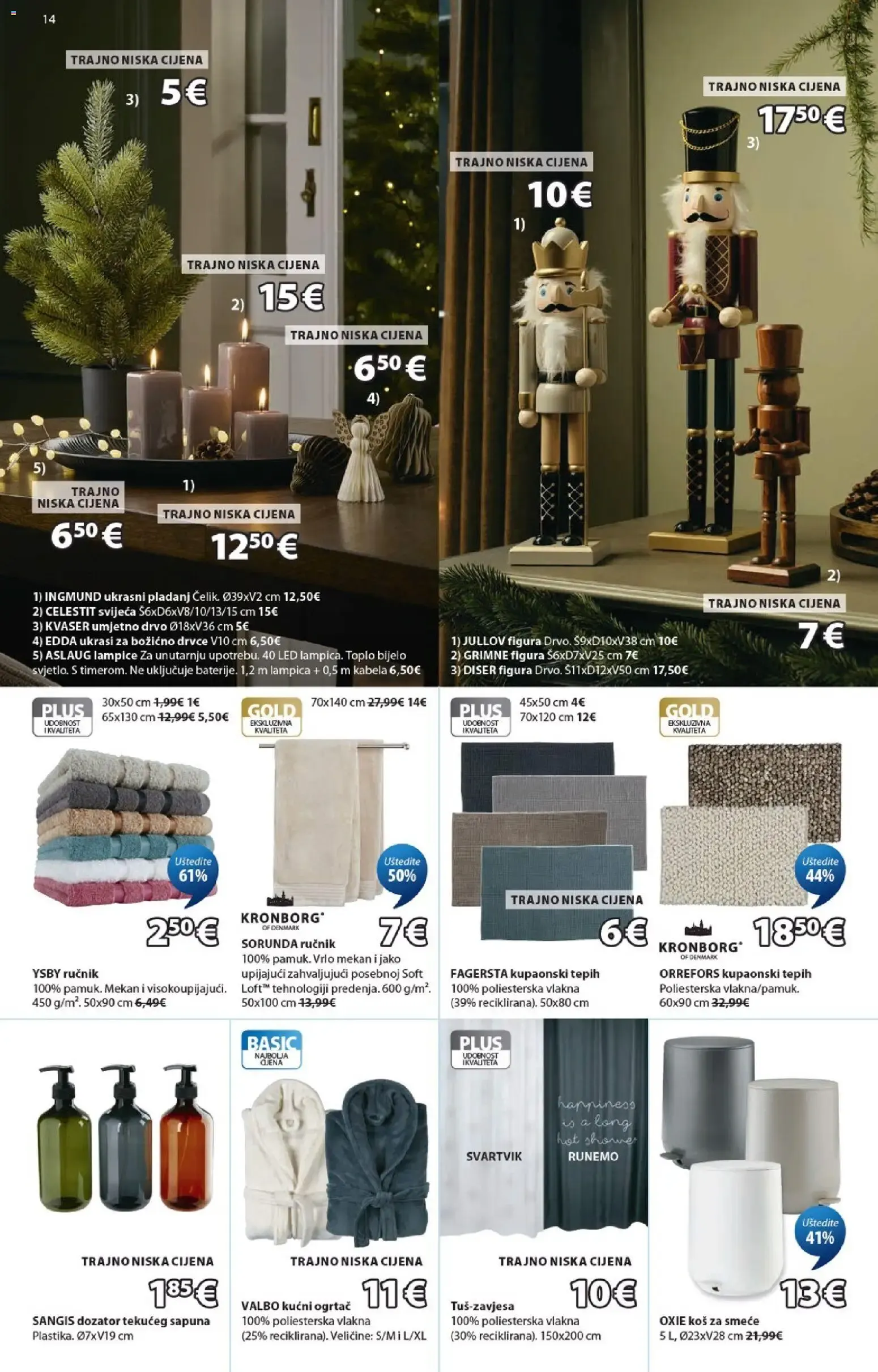 Katalog JYSK: Izvršne skandinavske božićne ponude i popusti do 50% en muebles od 14. listopada do 29. studenoga 2026. - Pregled Stranica 14