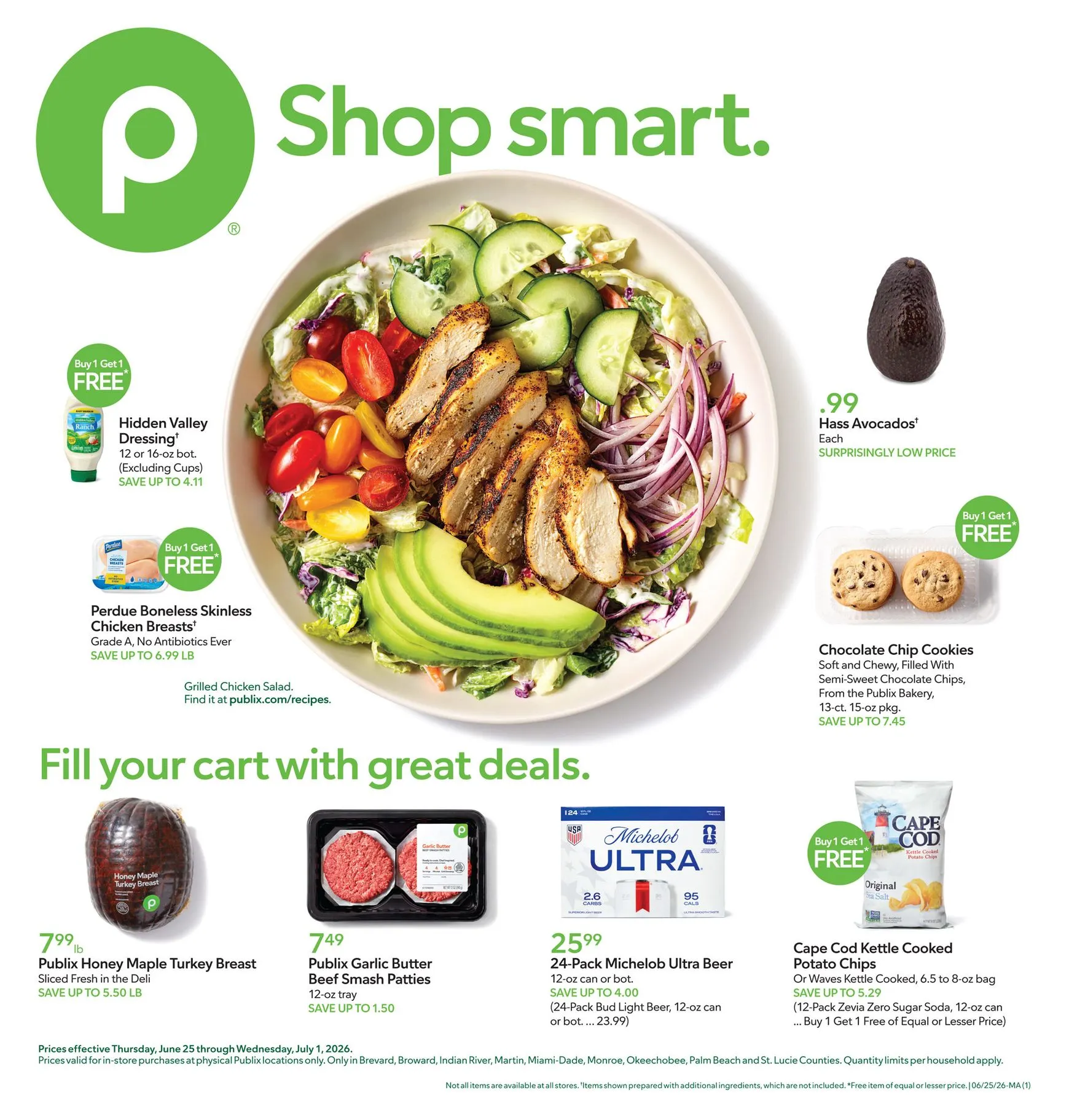Current Publix leaflet valid from Thursday 06/25/2026 to Wednesday 07/01/2026