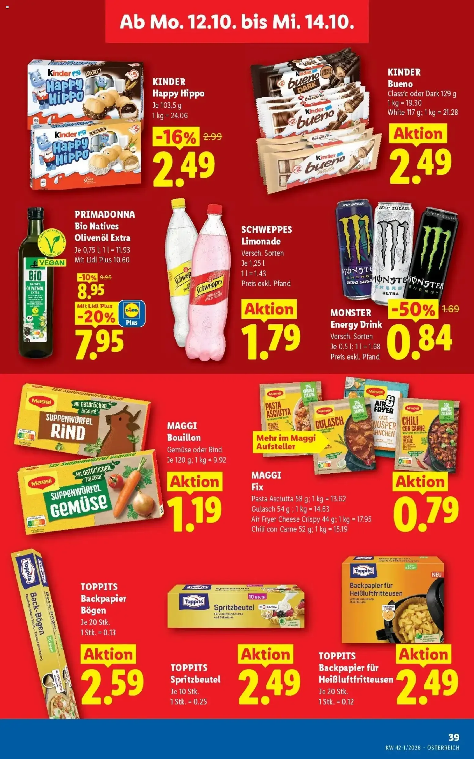 Lidl Flugblatt - Wien ab 04.10.2026 - Angebote ab donnerstag von 8. Oktober bis 10. Oktober 2026 - Flugblätt seite  50