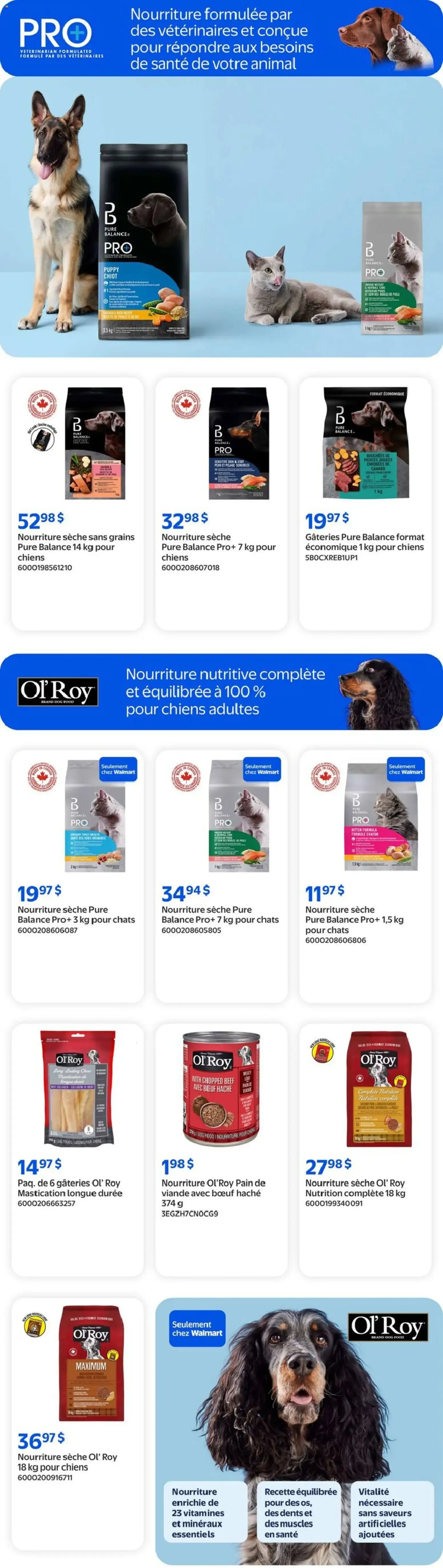 Walmart circulaire - La promo pour animaux from Aug 27, 2026 > weekly specials & deals from August 27 to September 2 2026 - flyer page 2