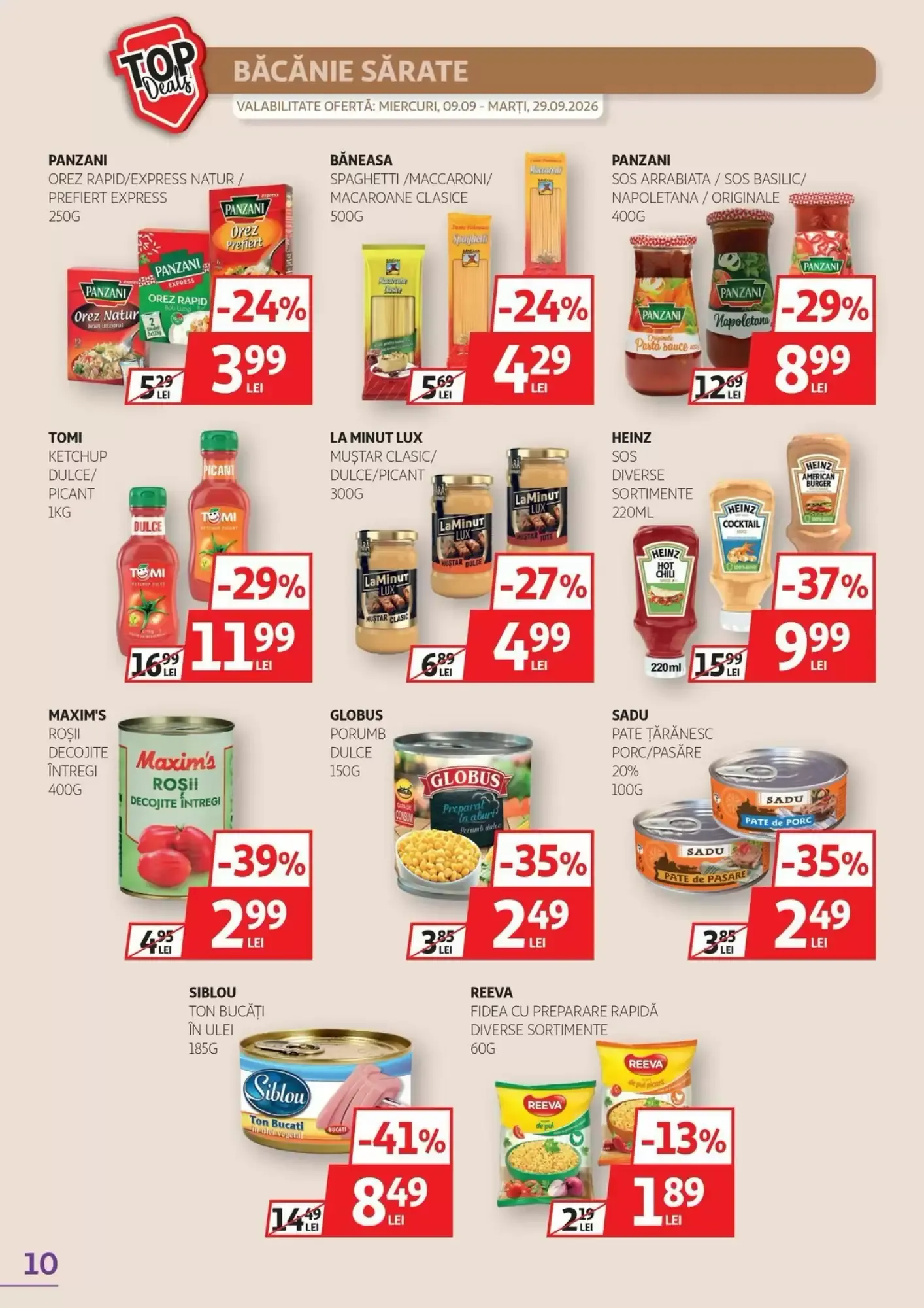 Catalog Catalog Auchan de la 9 septembrie până la 29 septembrie 2026 - Revista Pagina 10