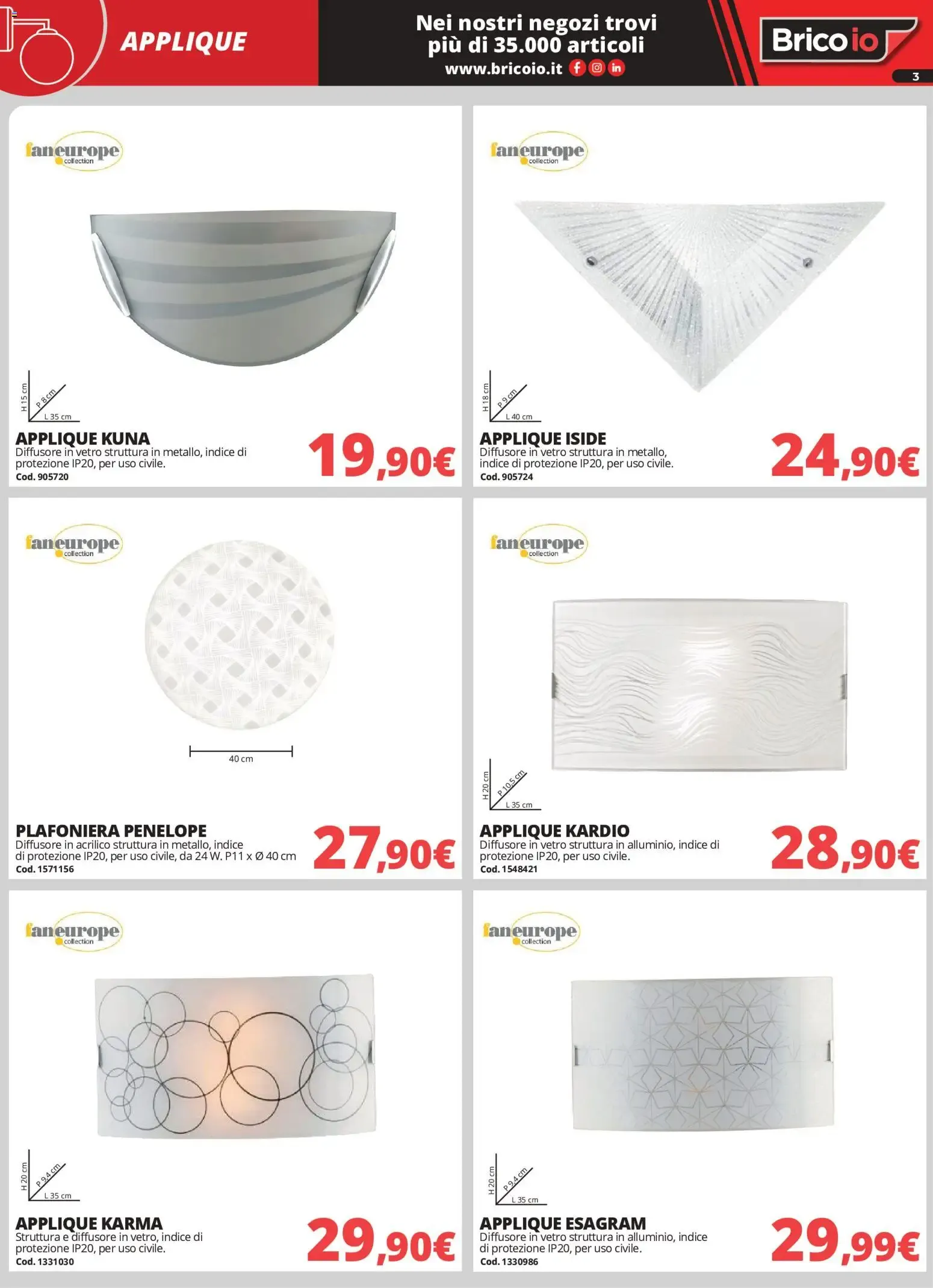 Nuovo Brico io volantino Illuminazione dal 01/10/2026 > offerte anteprima 🛍️ da 1 ottobre a 31 gennaio di 2027 - Pagina del volantino 3