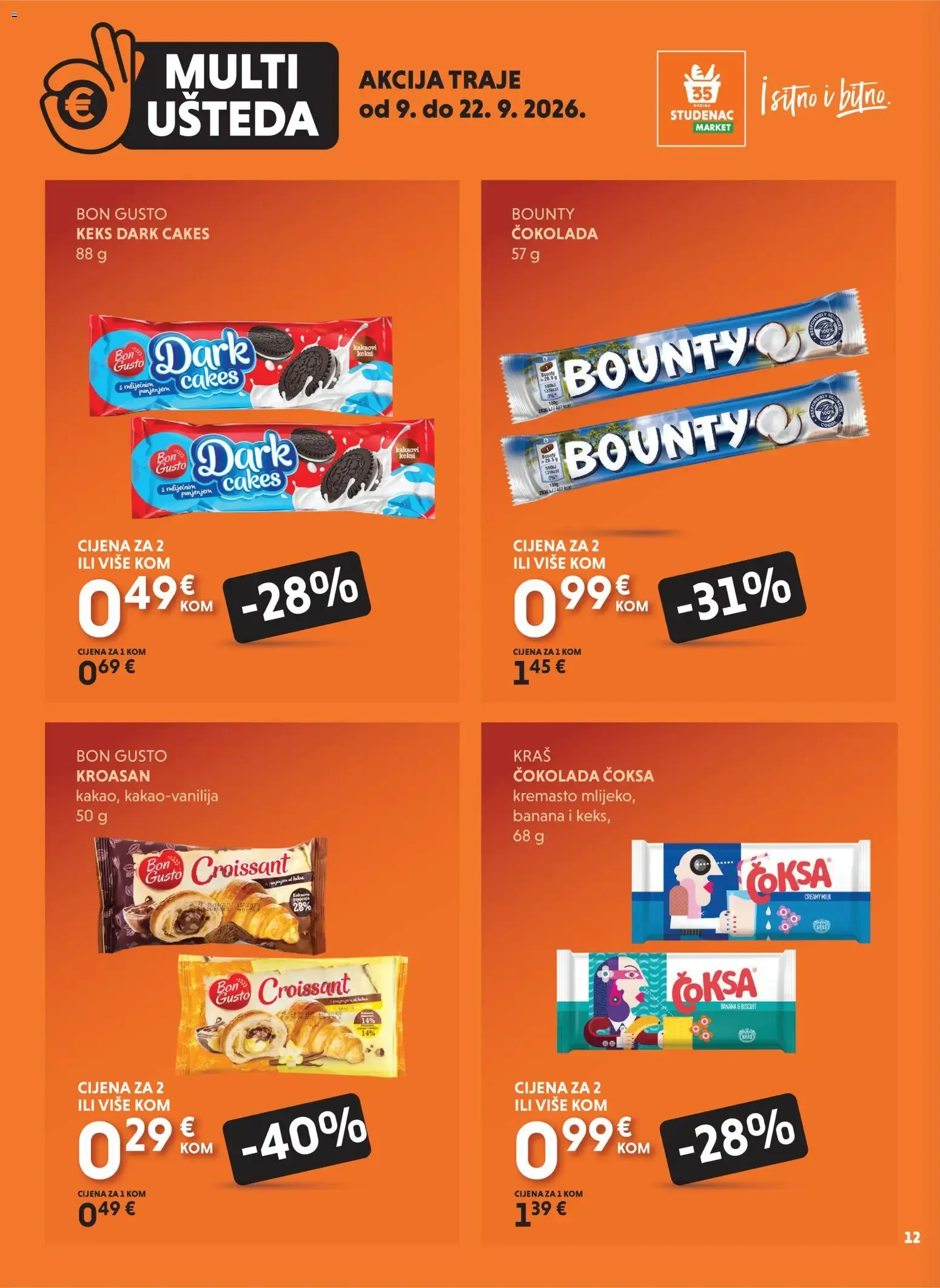 Katalog Studenac MultiUšteda novi od 09.09.2026 na listanje > letak digitalni od 9. rujna do 22. rujna 2026. - Pregled Stranica 12