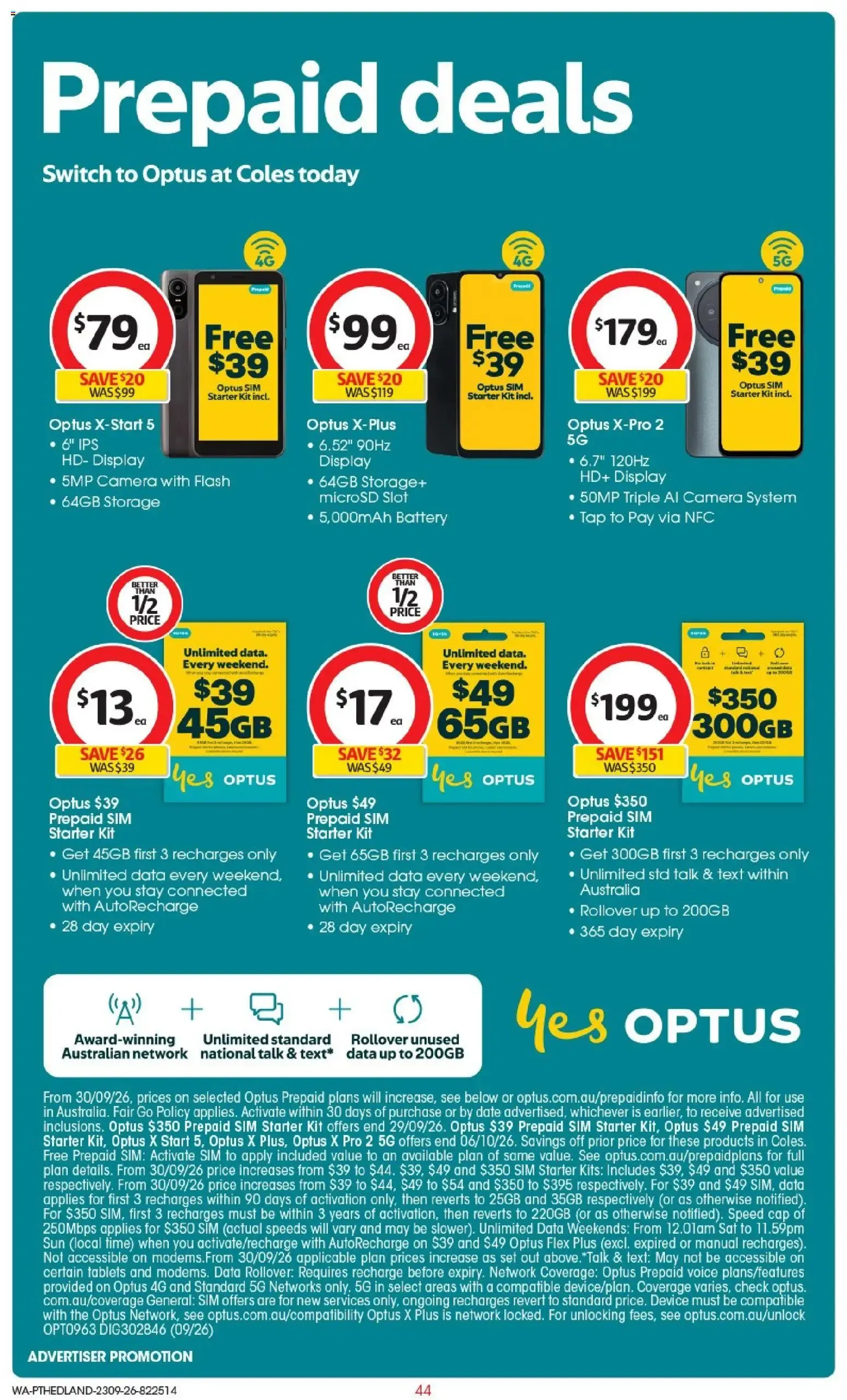 Coles | Footy fever - Catalogue valid from 23 September to 29 September 2026 - page 44