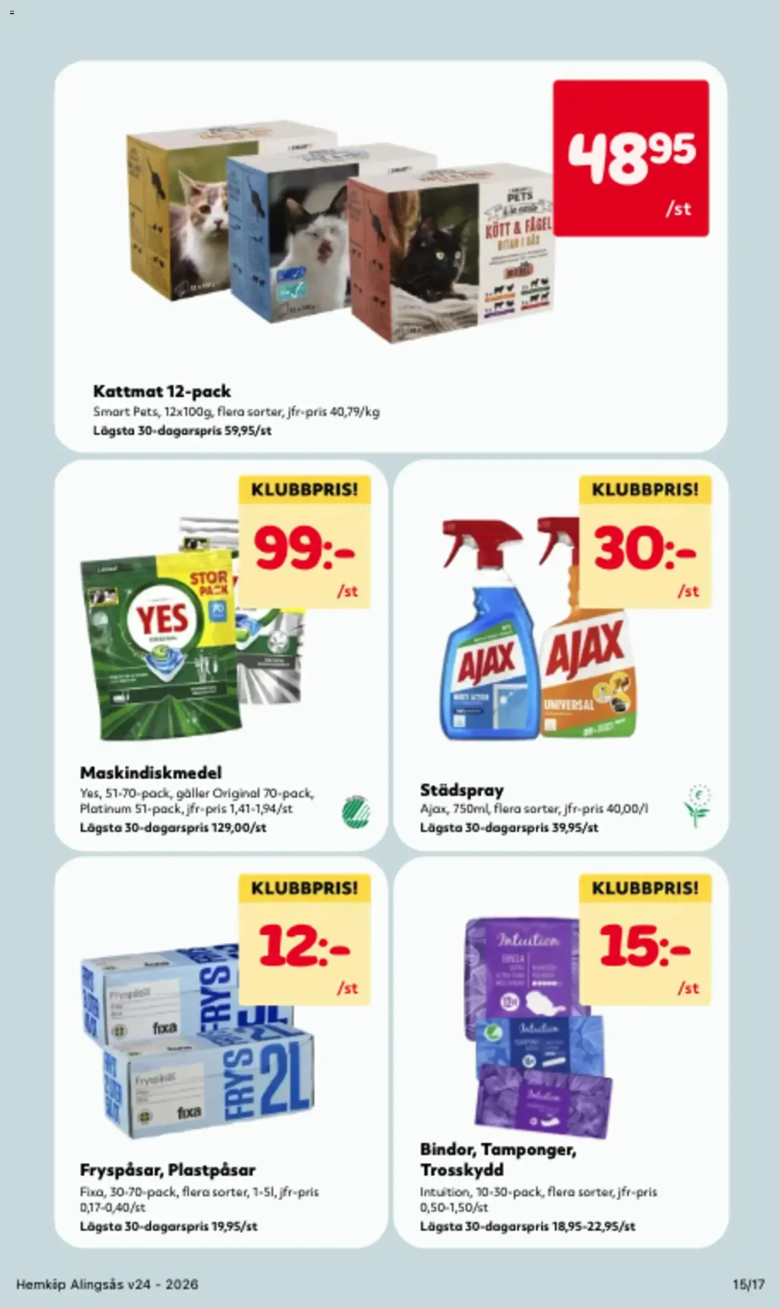 Hemköp VECKANS BÄSTA PRISER! från 8 juni till 14 juni 2026 - Reklamblad sidor 15